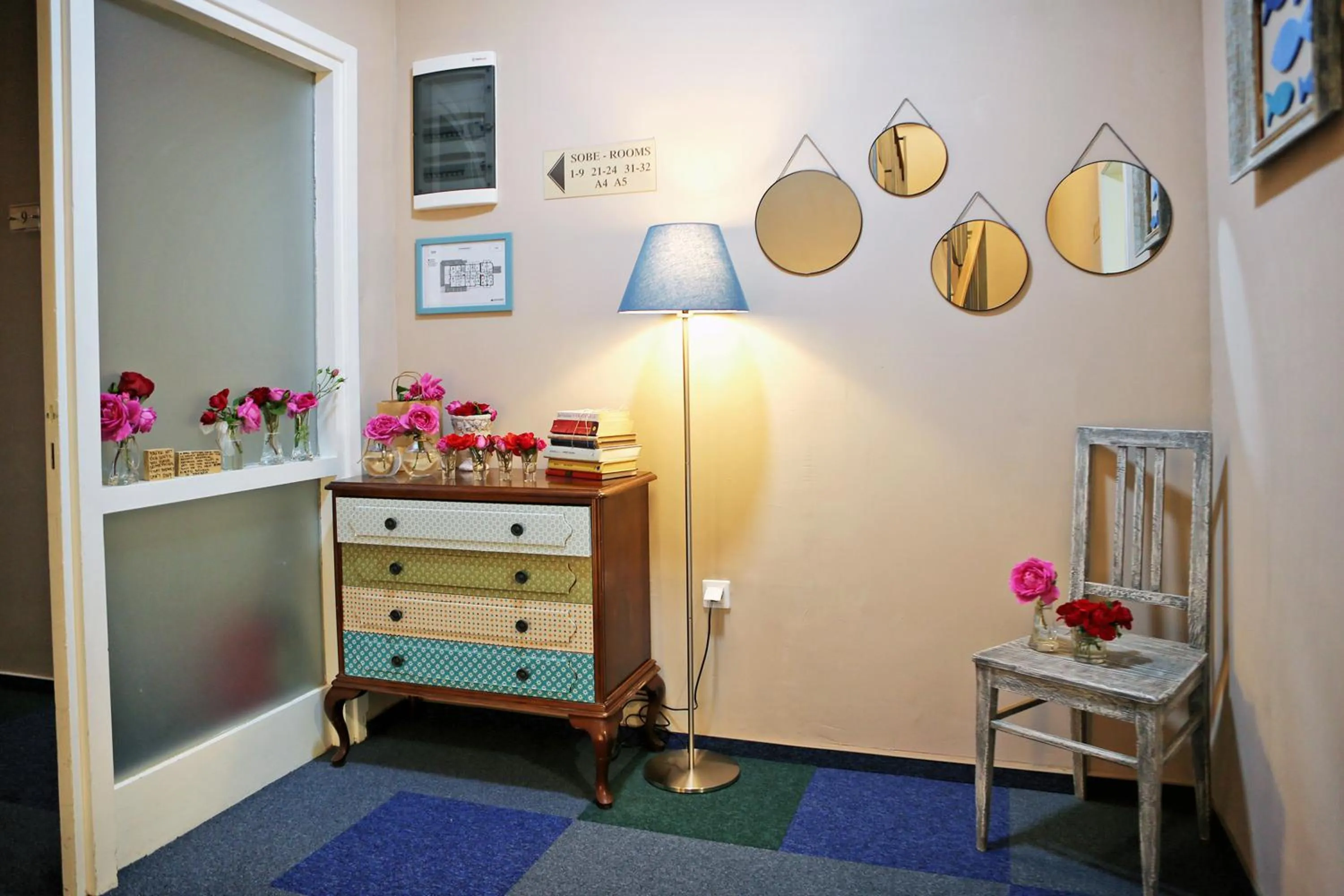 Decorative detail in Hotel Delfin