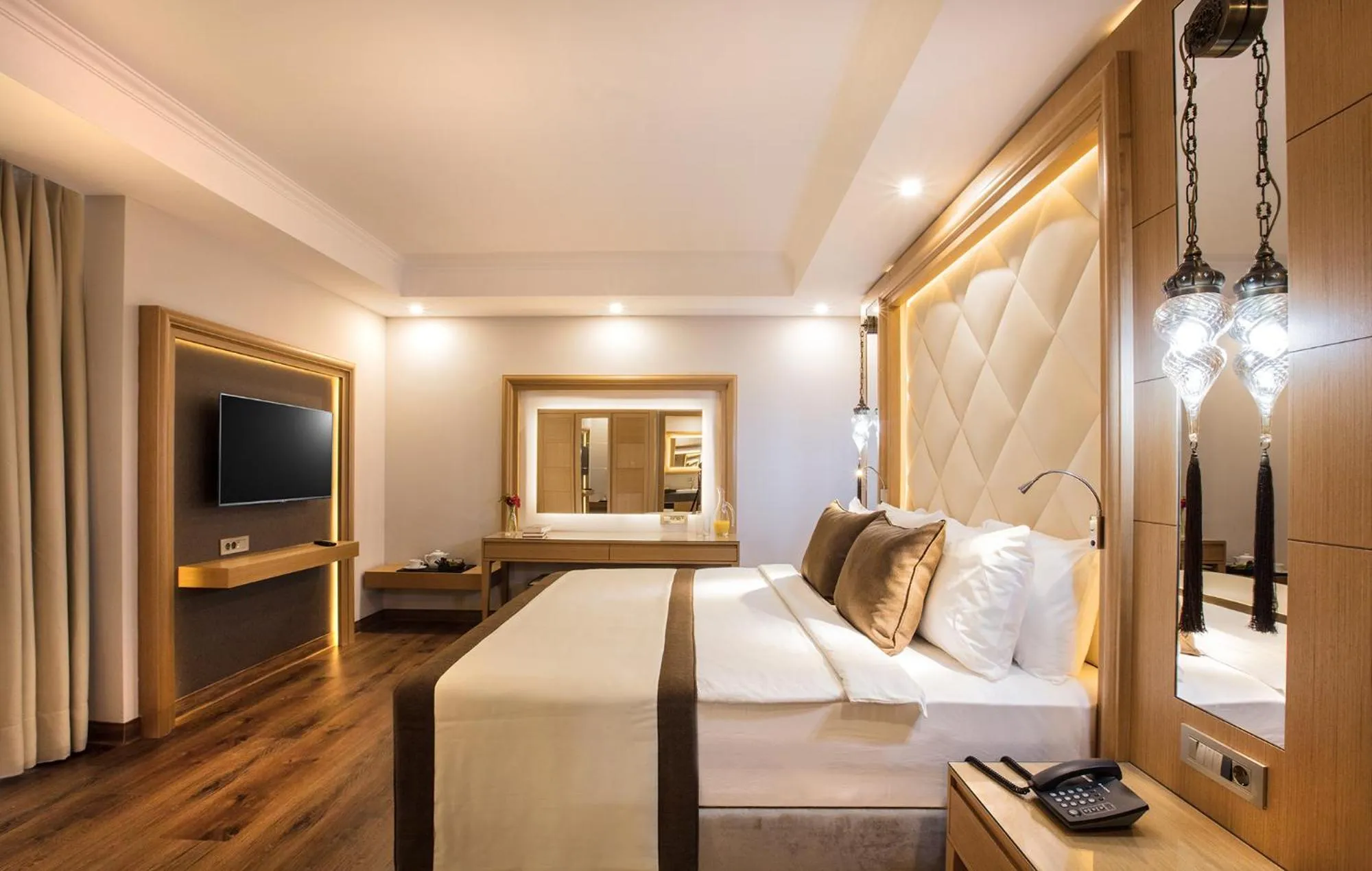 Bedroom, Bed in Korumar Ephesus Beach & Spa Resort - Ultra All Inclusive