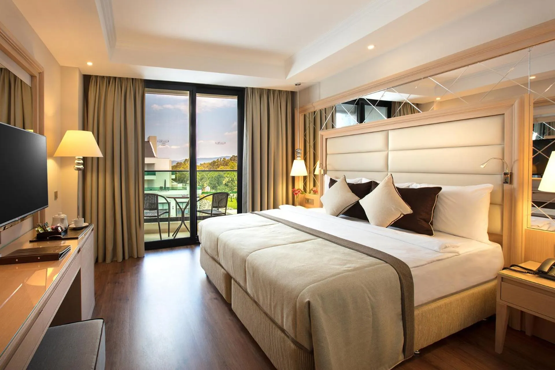 Bed in Korumar Ephesus Beach & Spa Resort - Ultra All Inclusive