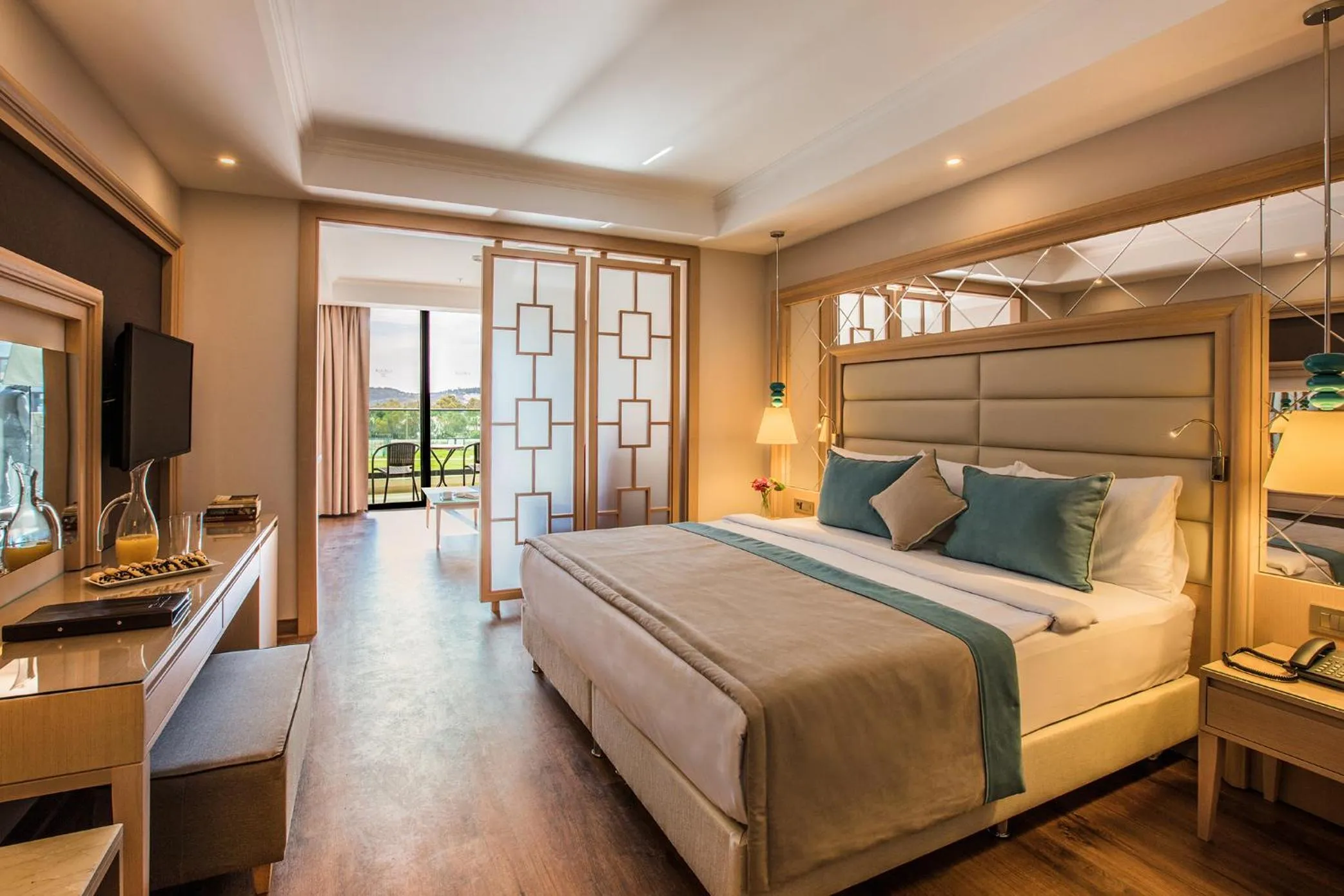 Bed in Korumar Ephesus Beach & Spa Resort - Ultra All Inclusive