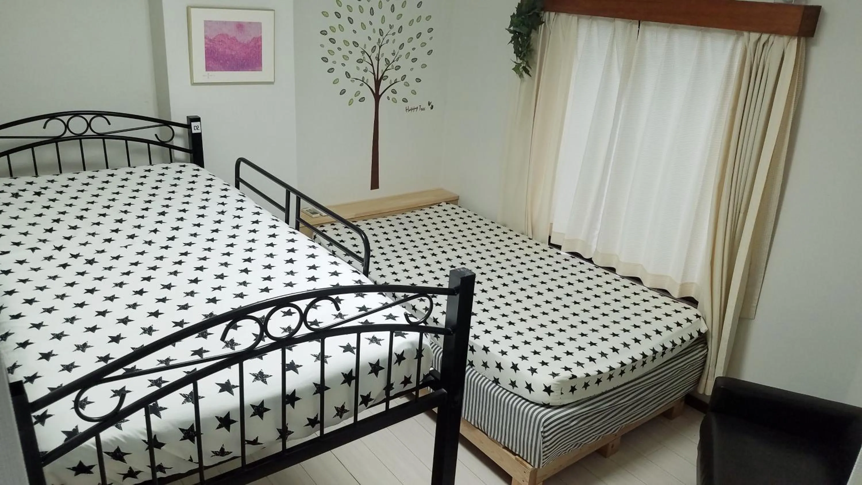 Bed in Yasuragi Nakasu