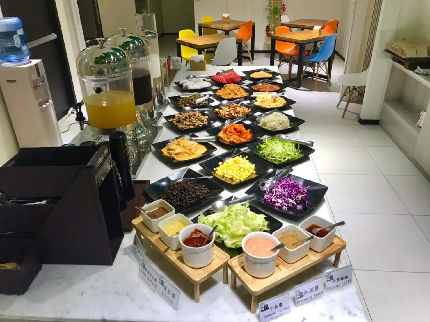 Buffet breakfast in Fairytale Yi Su Hotspring Hotel Buffet breakfast in Fairytale Yi Su Hotspring Hotel