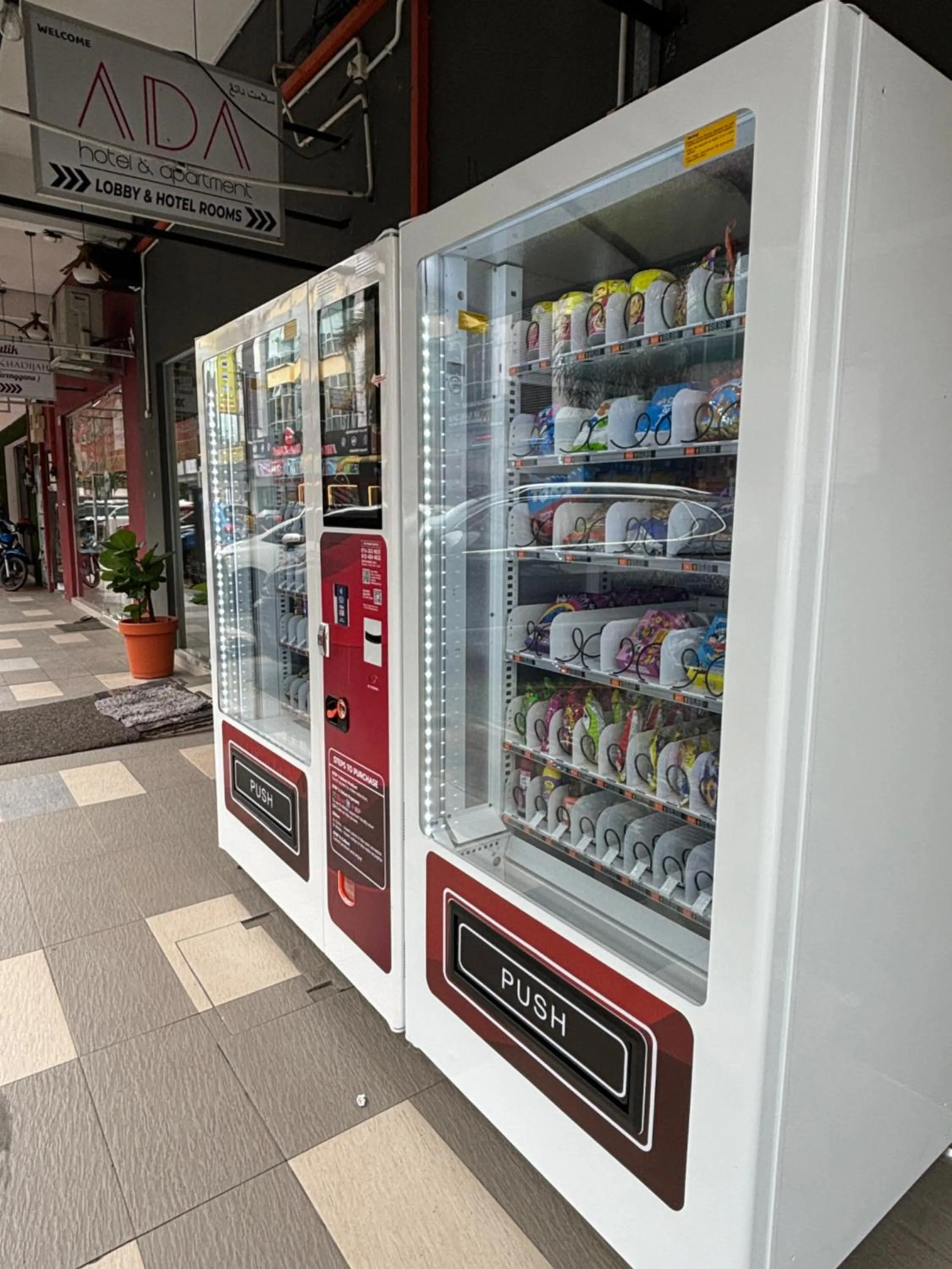 vending machine in Ada Hotel & Apartment
