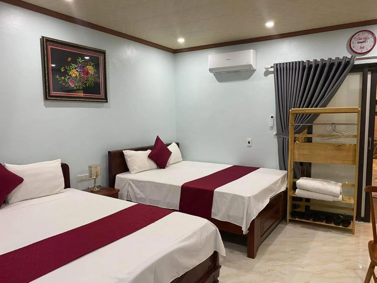 Bedroom, Bed in Tam Coc Bungalow