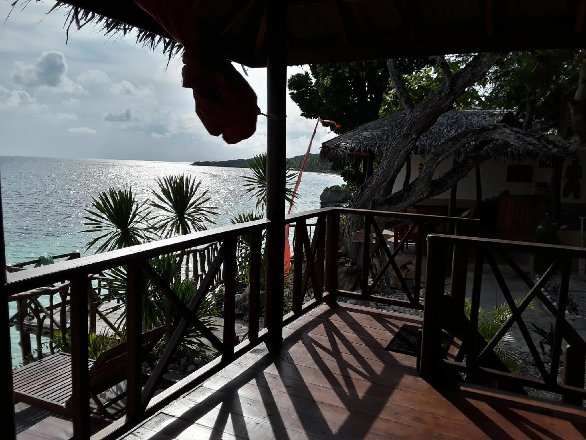 Balcony/Terrace in Nini's Beach Bungalows