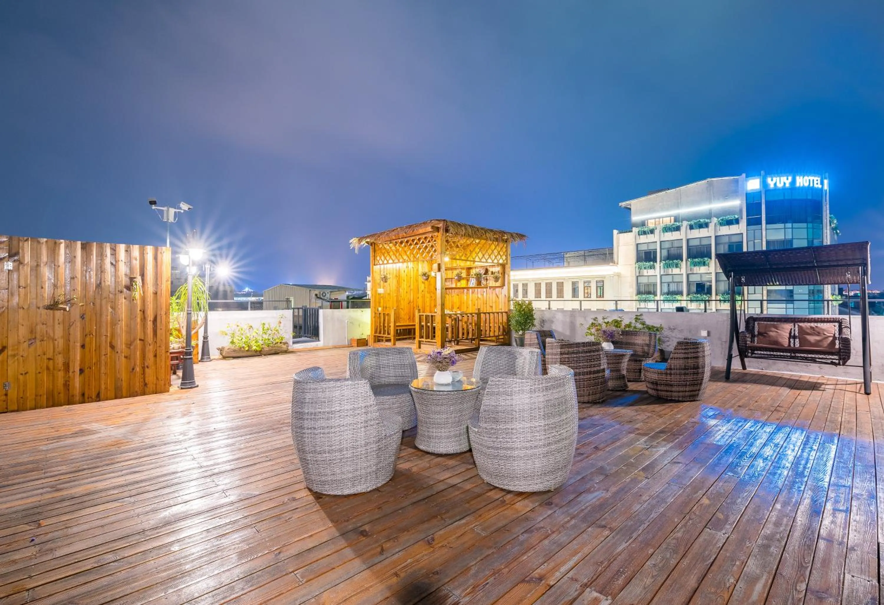 Patio in Chaozhou Hello Inn