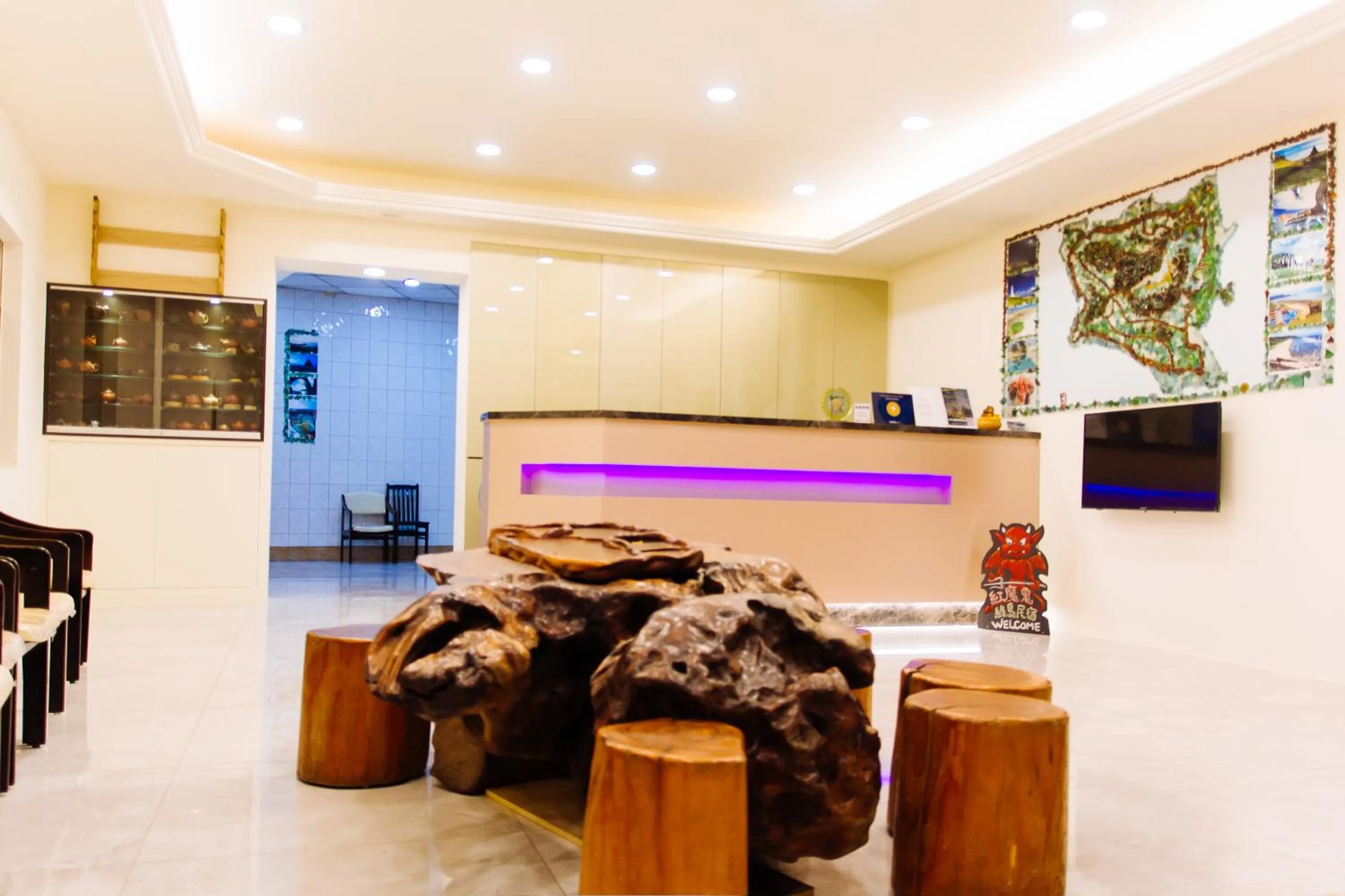 Lobby or reception in Lu Dao Homestay