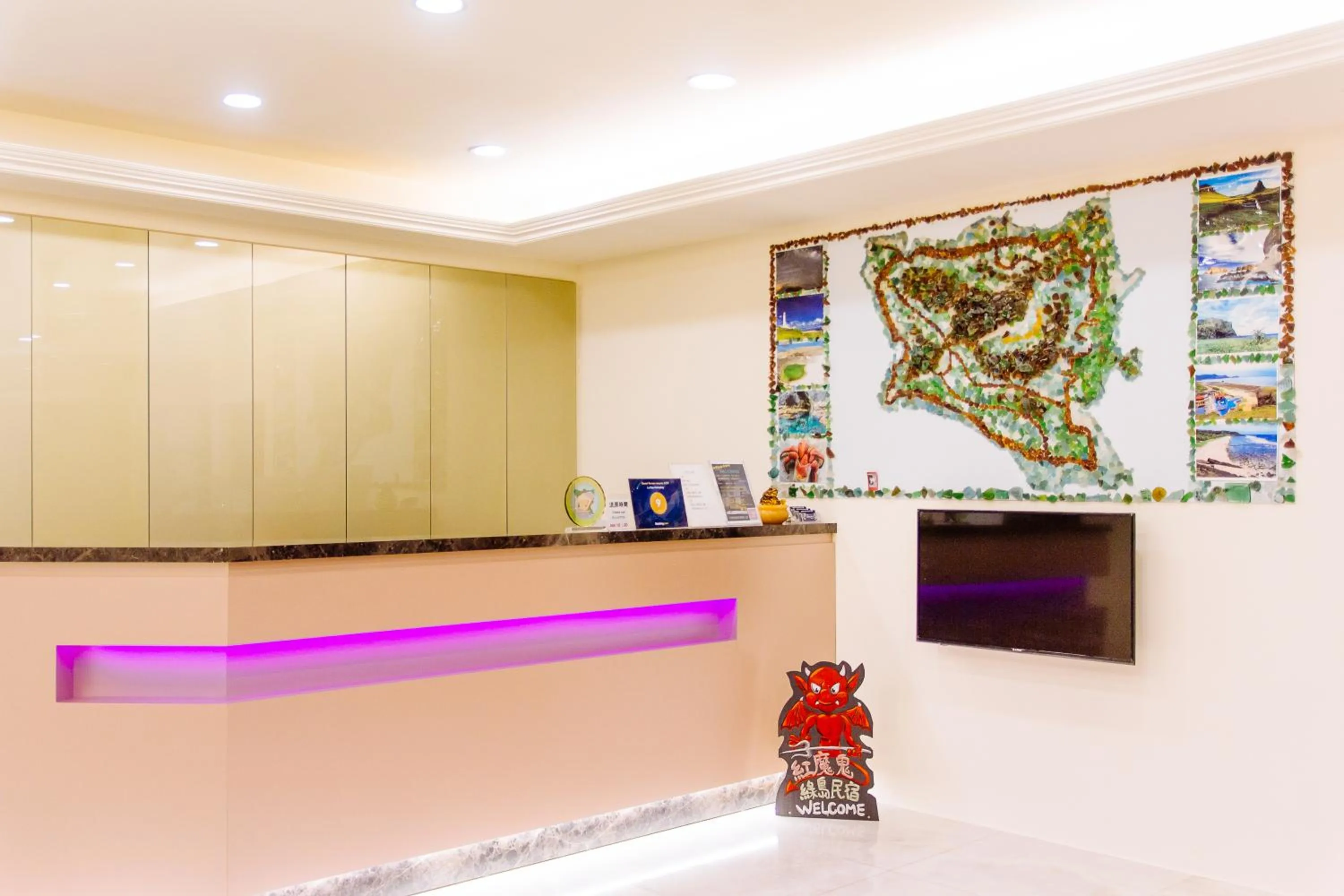 Lobby or reception in Lu Dao Homestay