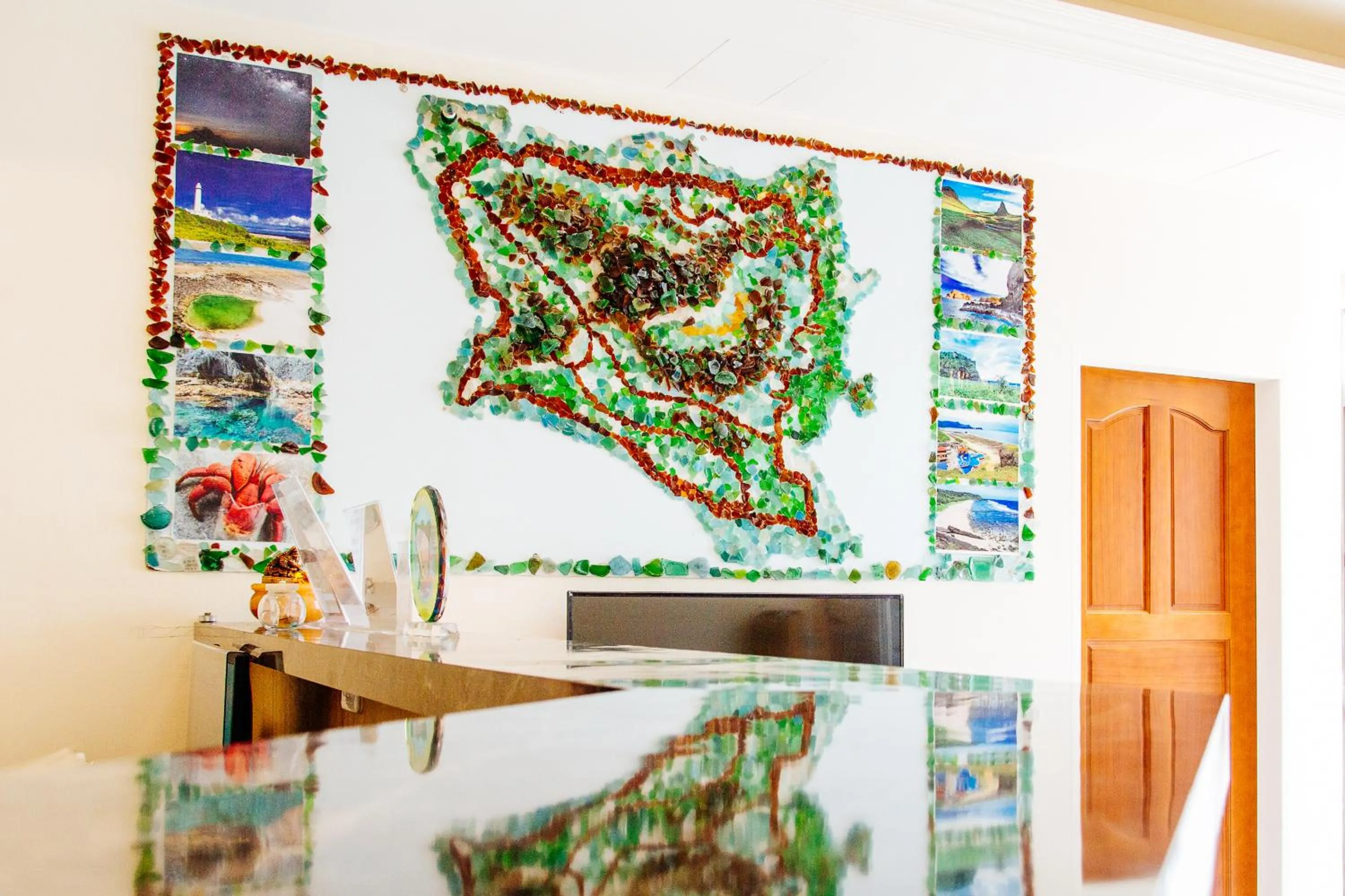 Lobby or reception in Lu Dao Homestay