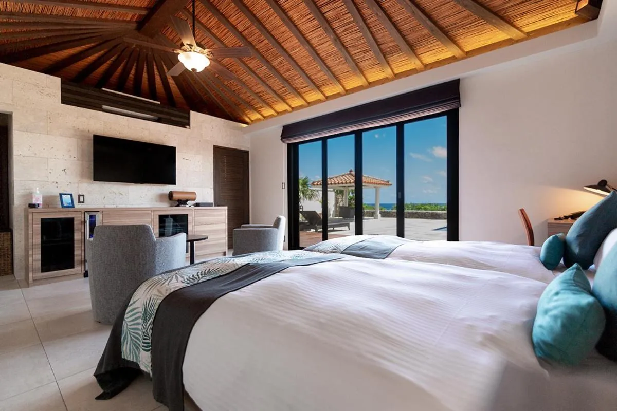 Bed in Villabu Resort