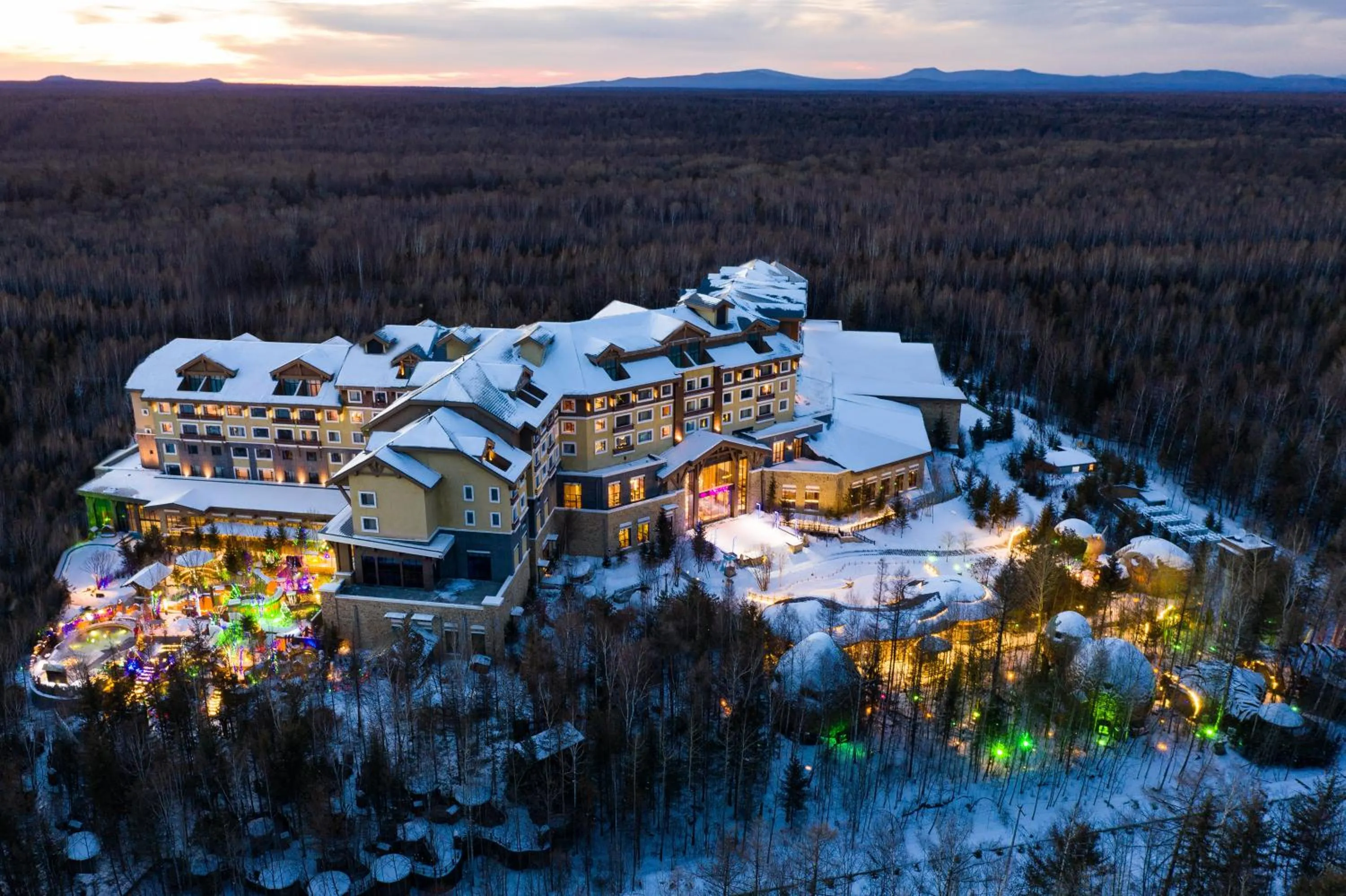 Property building in Crowne Plaza Resort Changbaishan Hot Spring by IHG