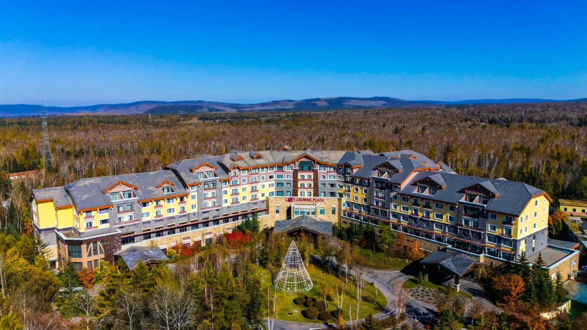 Property building in Crowne Plaza Resort Changbaishan Hot Spring by IHG