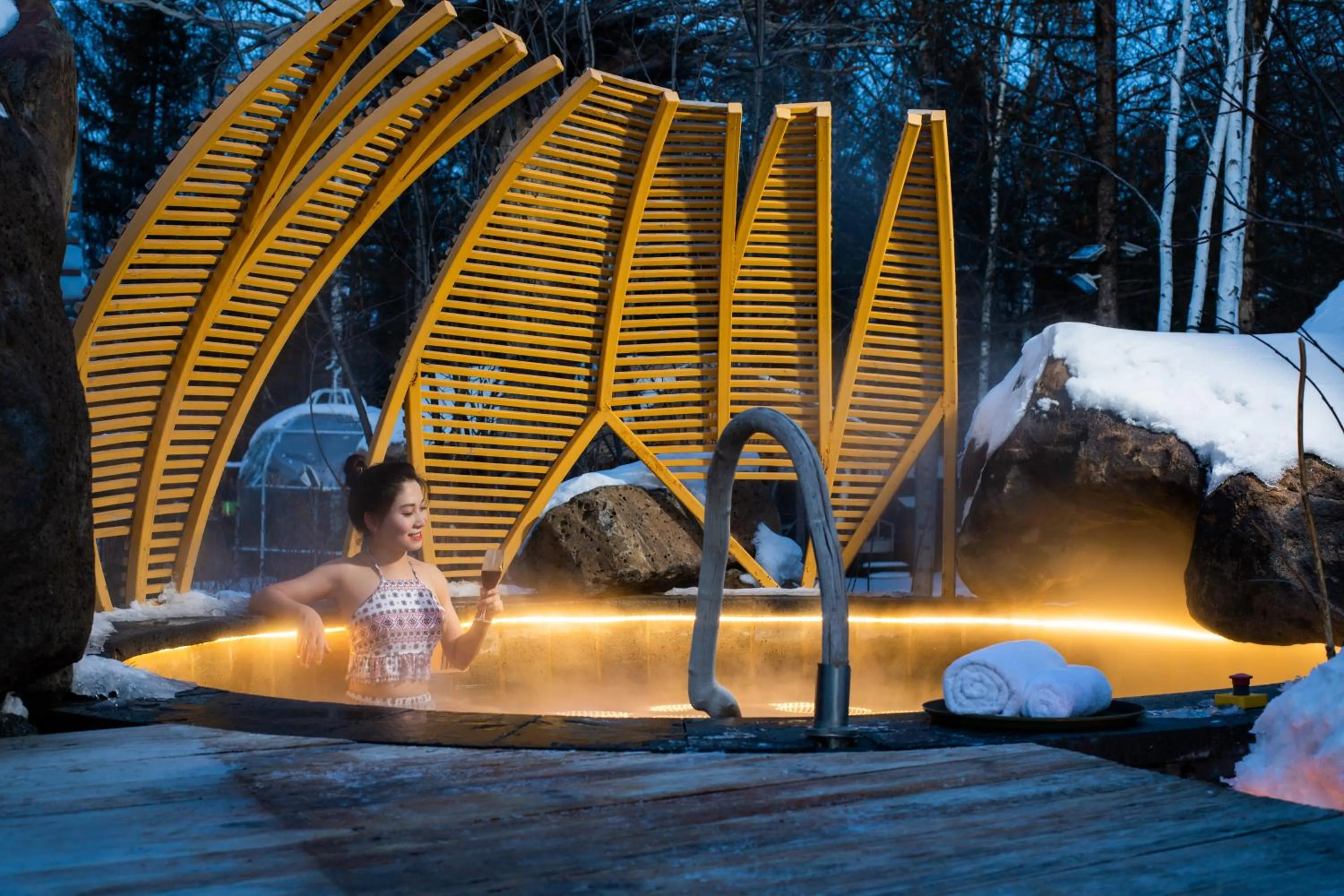 Decorative detail in Crowne Plaza Resort Changbaishan Hot Spring by IHG