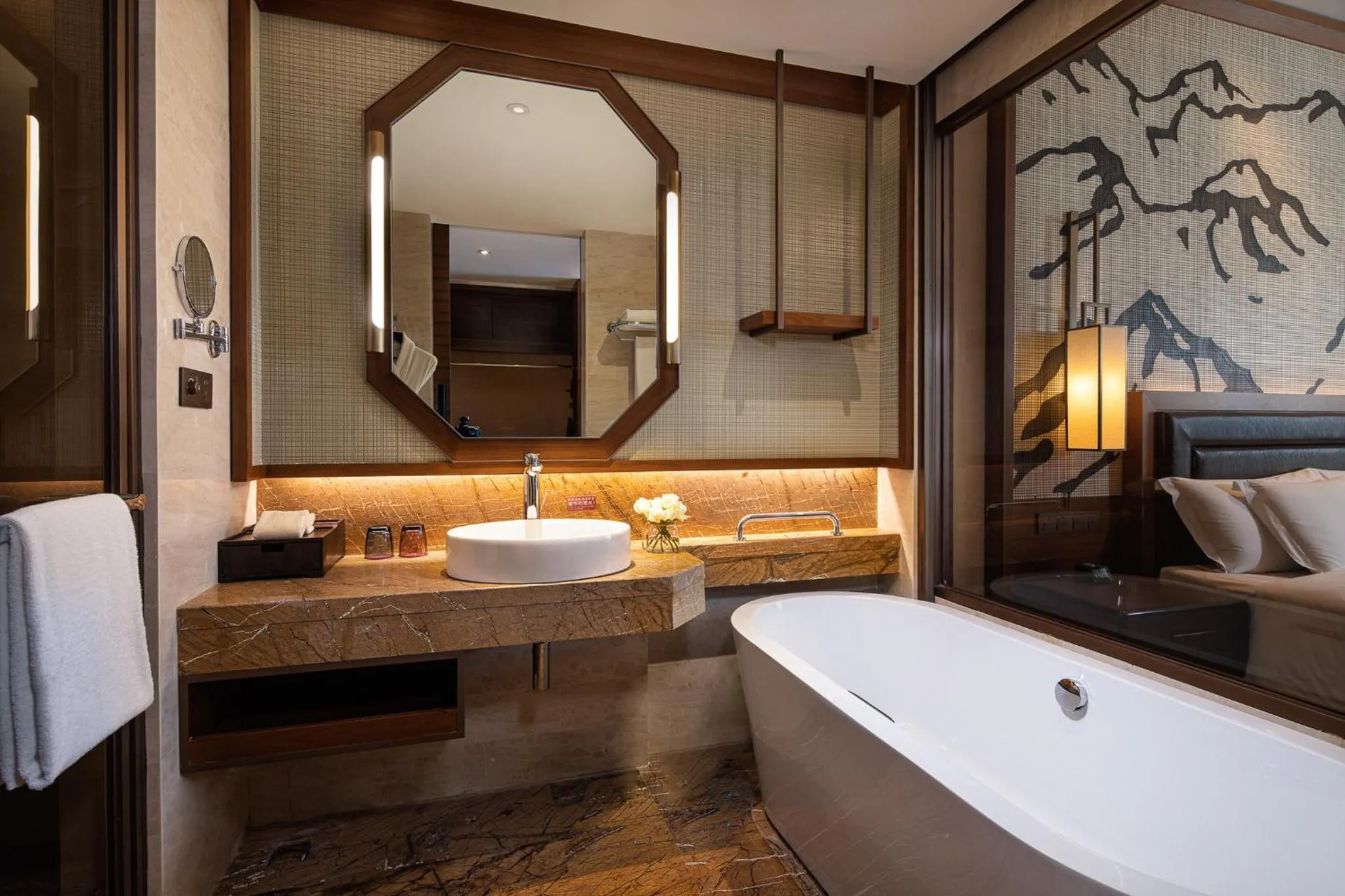 Bathroom in Crowne Plaza Resort Changbaishan Hot Spring by IHG