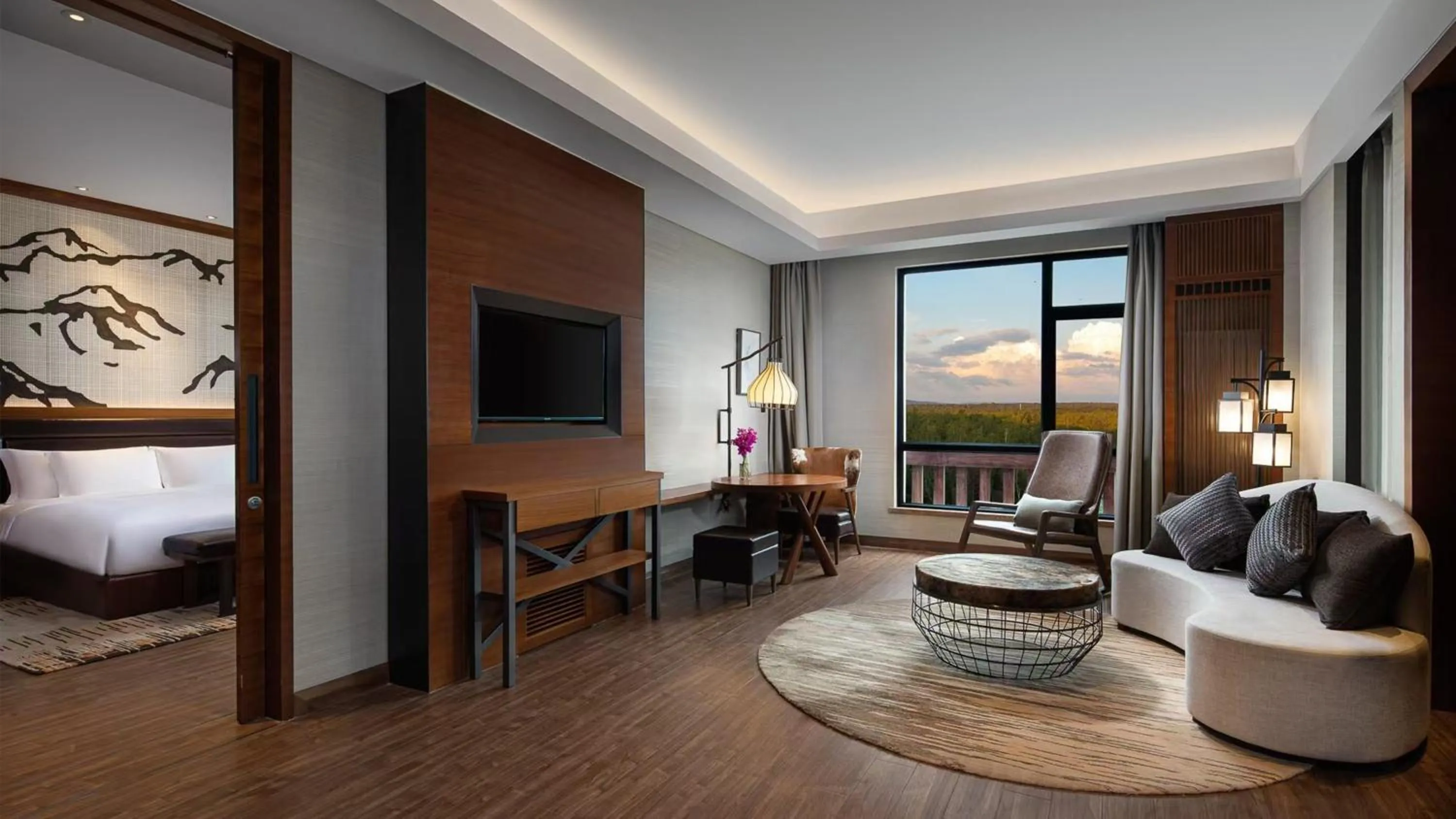 Photo of the whole room, Bed in Crowne Plaza Resort Changbaishan Hot Spring by IHG