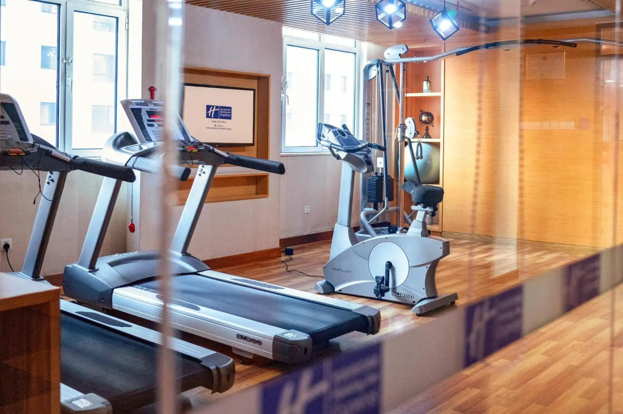 Fitness centre/facilities in Holiday Inn Express Tangshan Downtown by IHG Fitness centre/facilities in Holiday Inn Express Tangshan Downtown by IHG