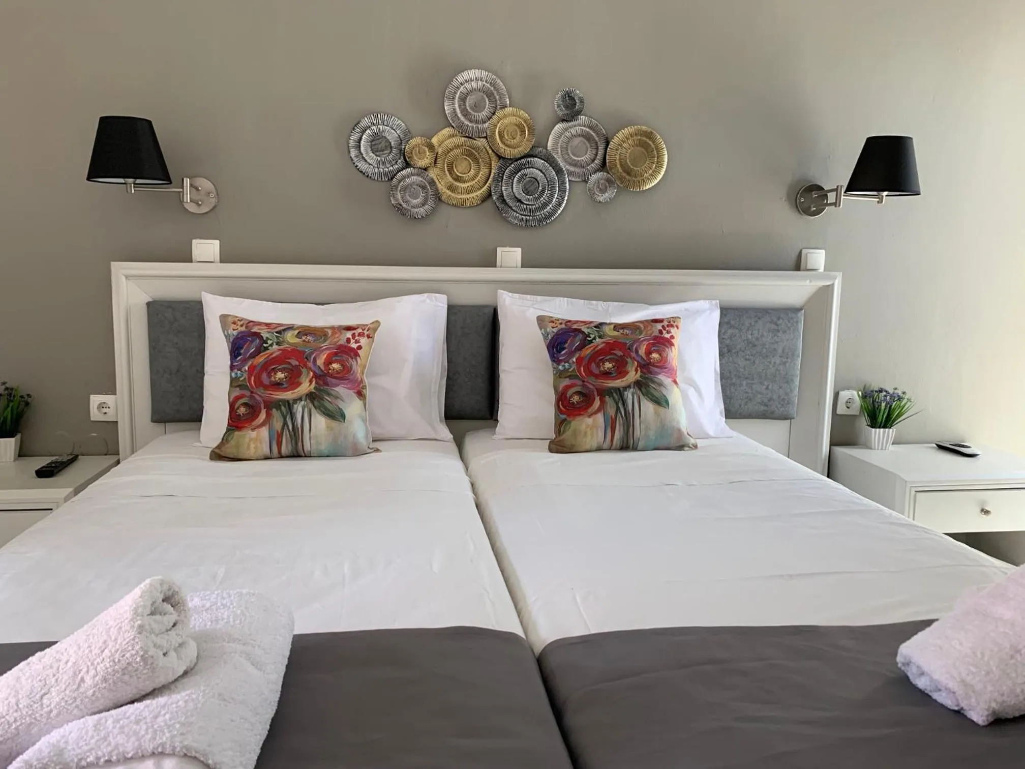 Bed in Alkyonides Boutique Hotel