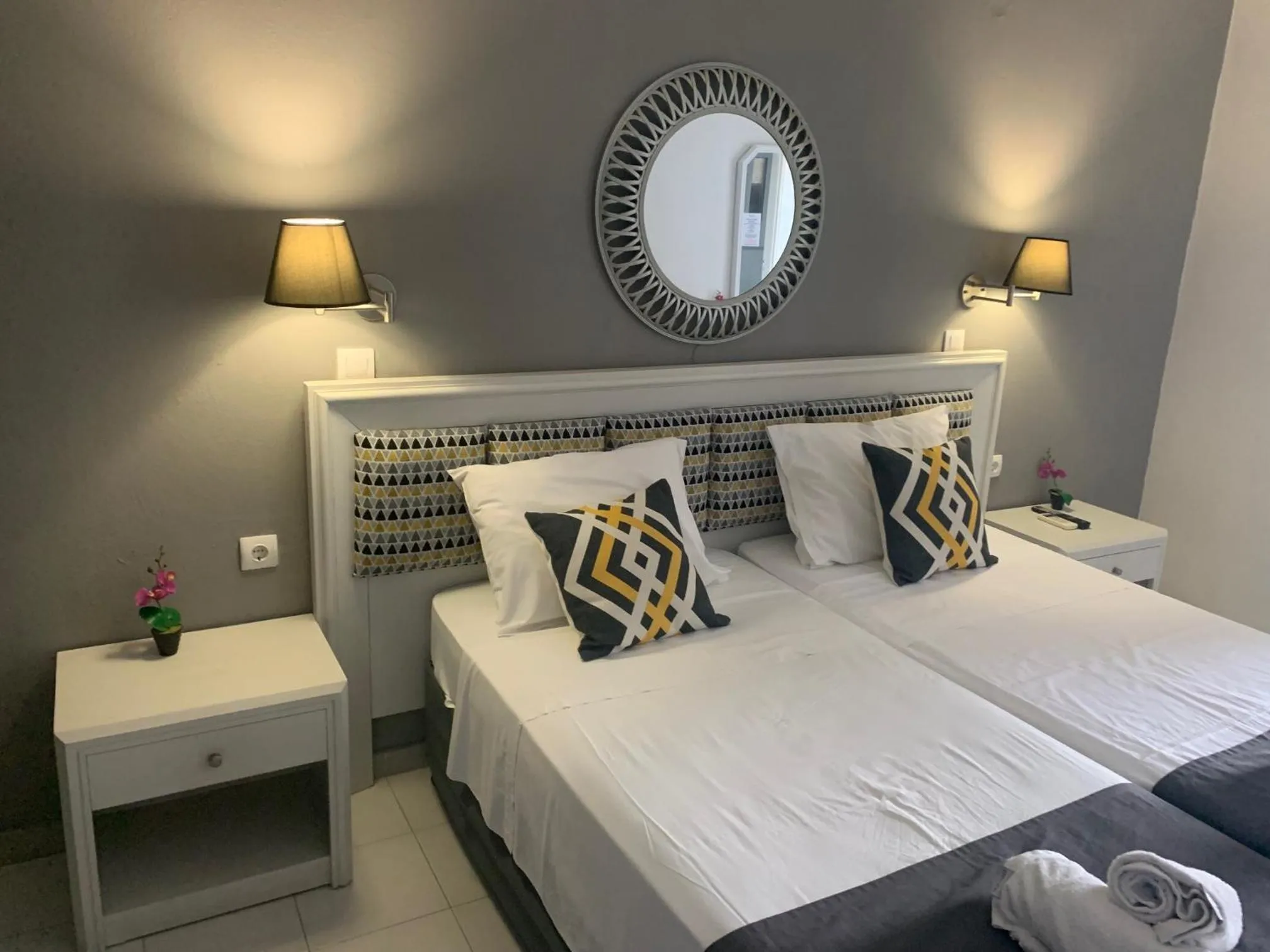 Bed in Alkyonides Boutique Hotel