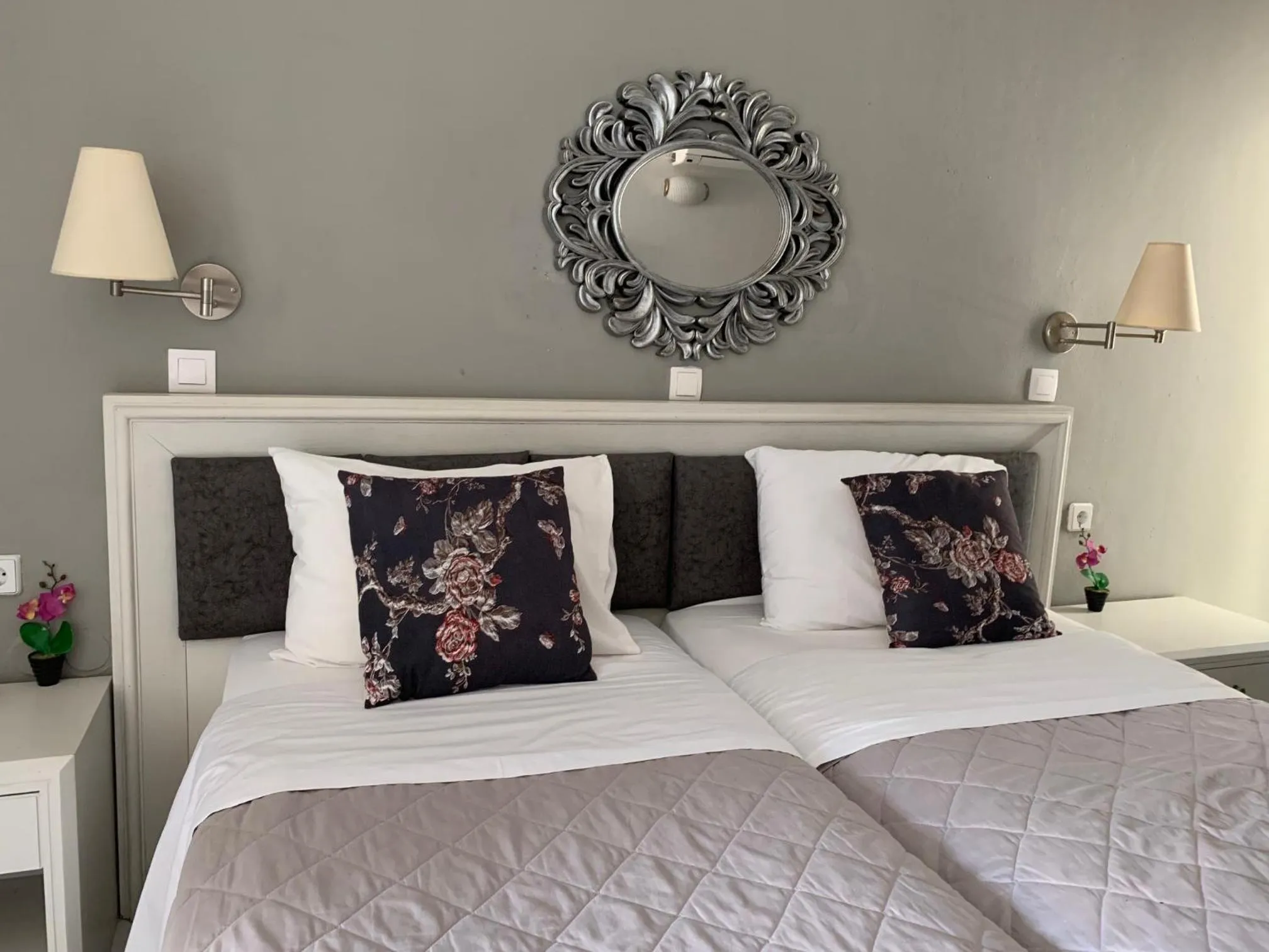 Bed in Alkyonides Boutique Hotel