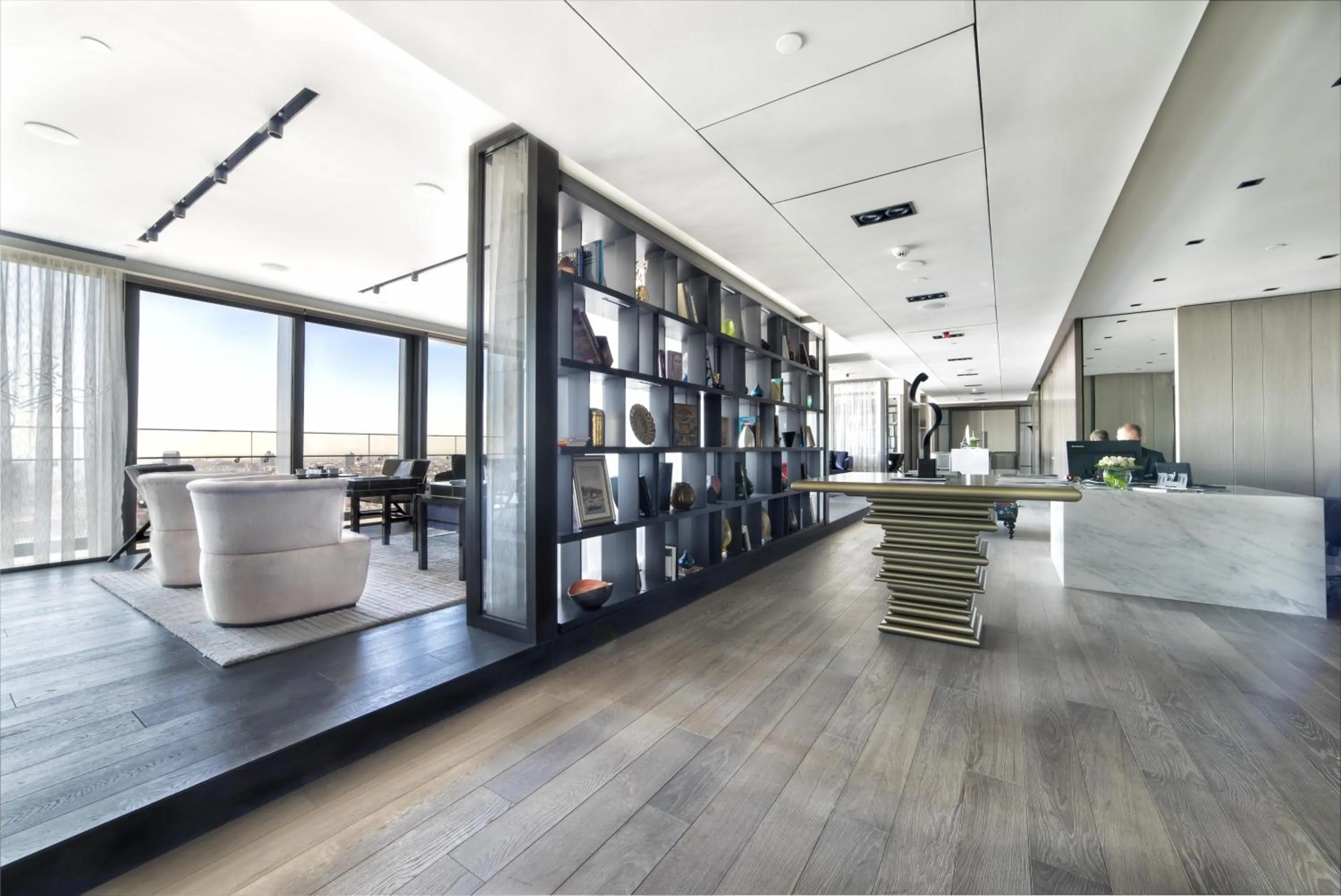 Lounge or bar in Fairmont Quasar Istanbul Hotel