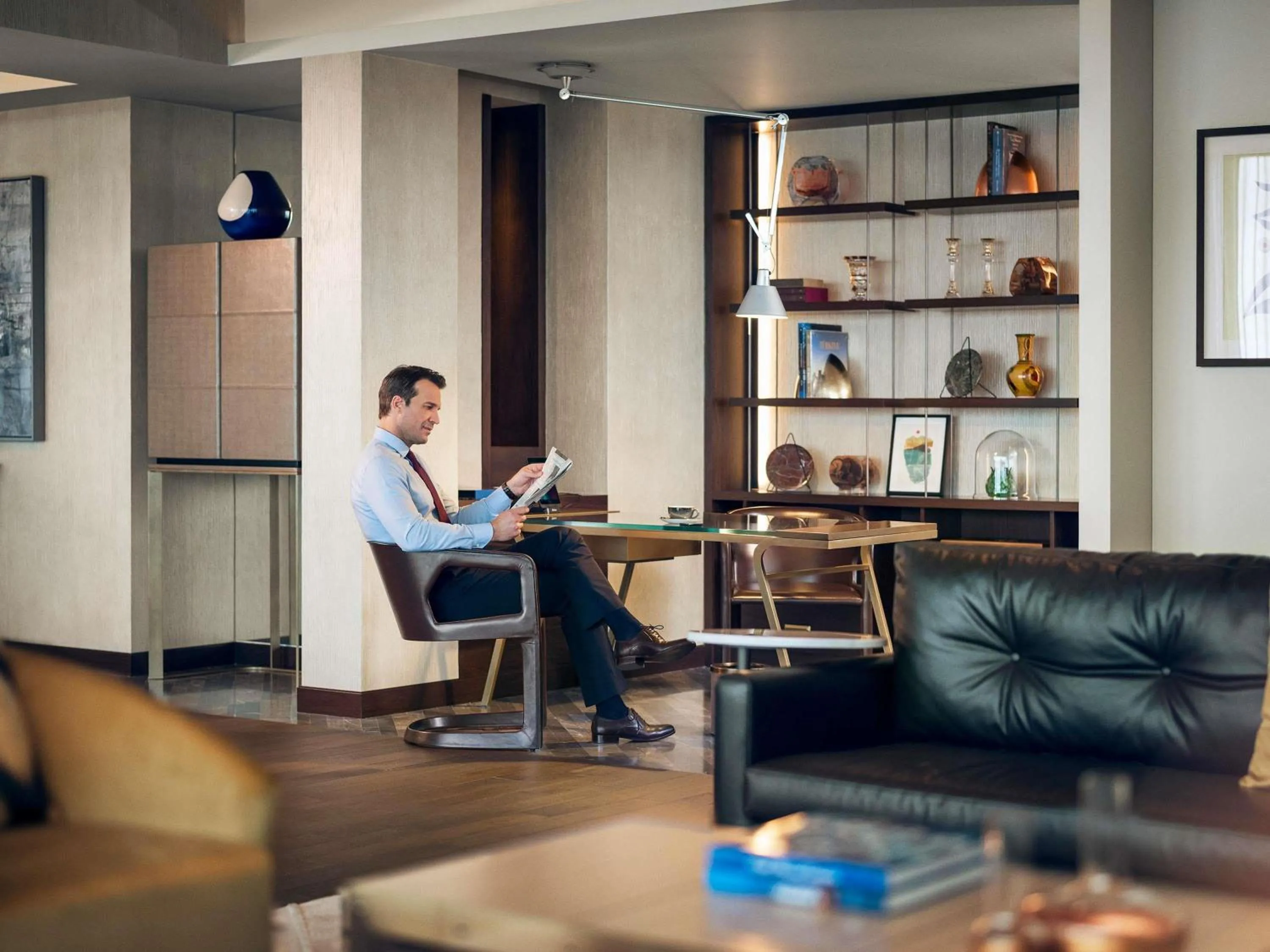 Bedroom in Fairmont Quasar Istanbul Hotel