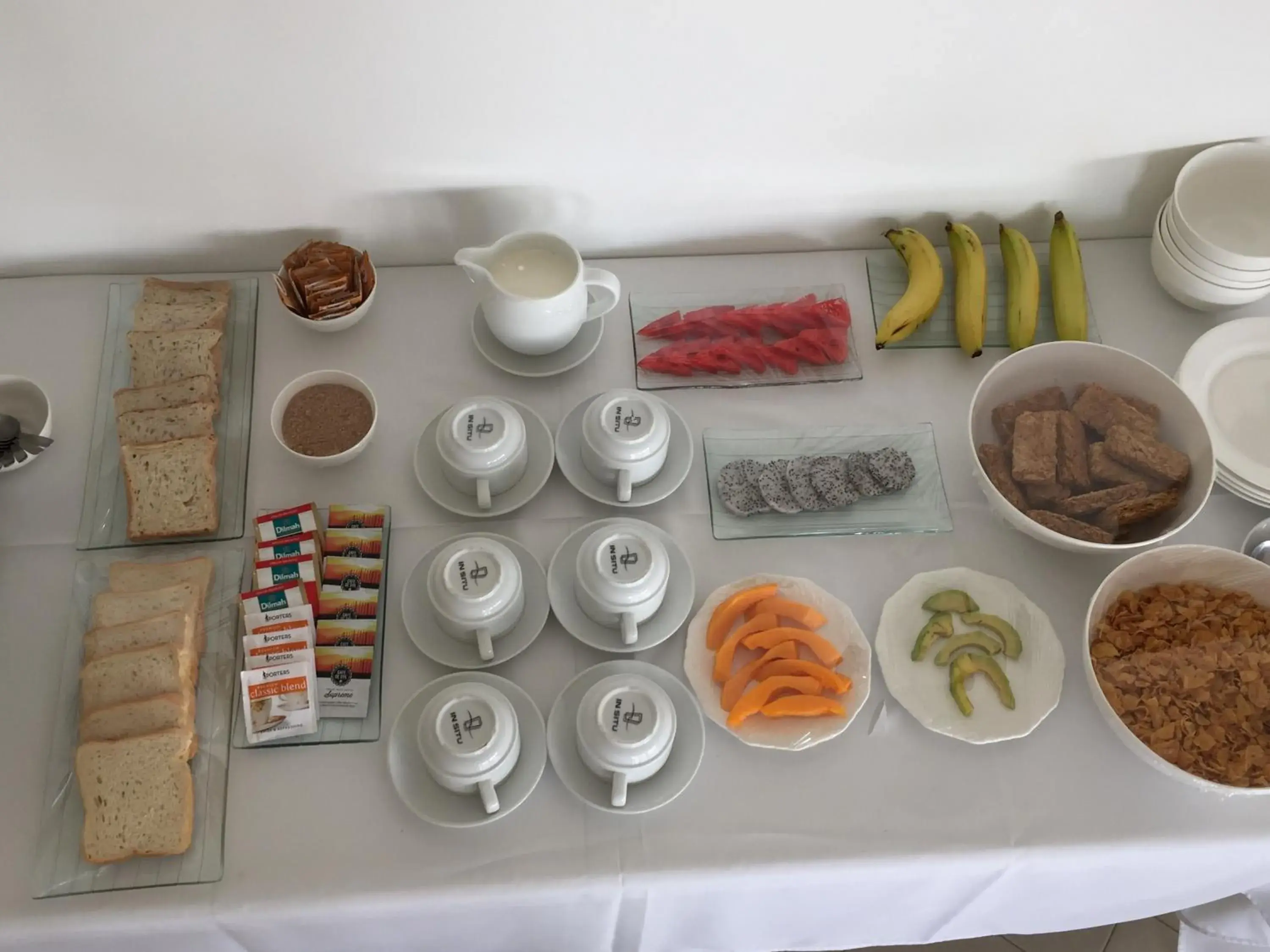 Continental breakfast in House of Tonga Continental breakfast in House of Tonga