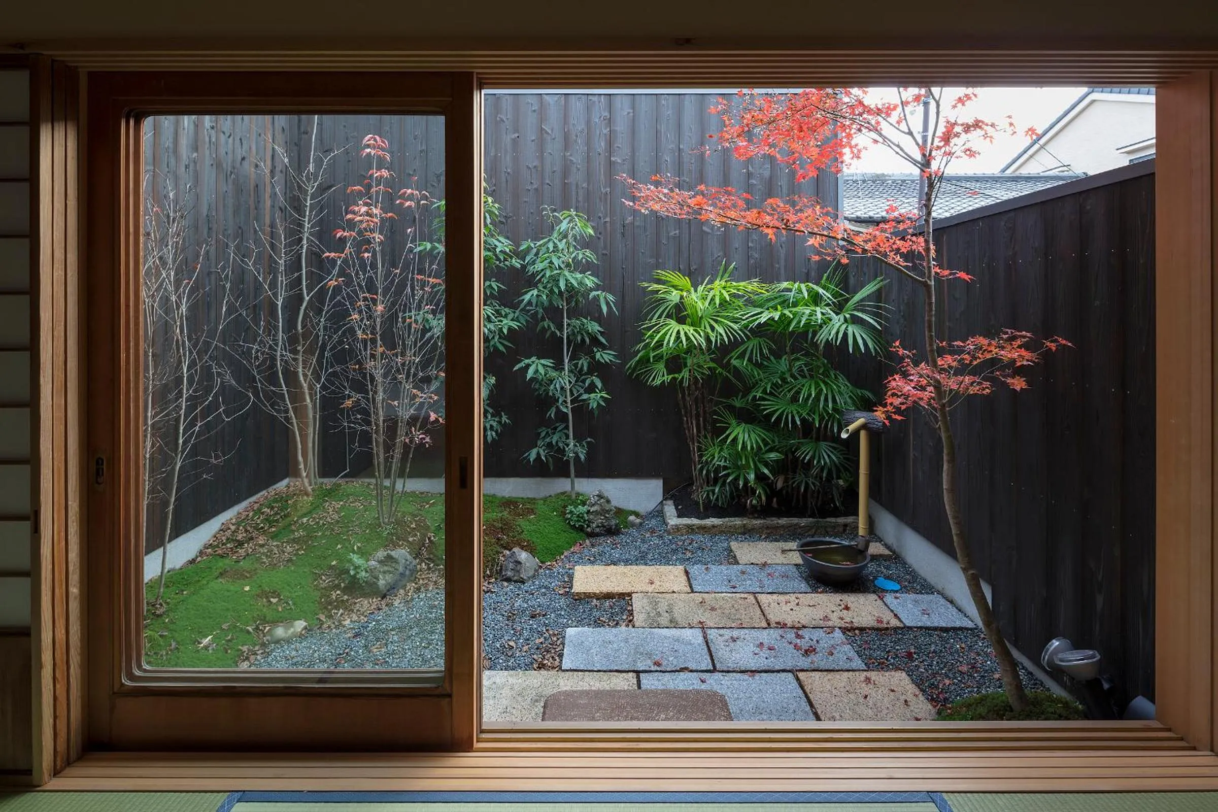 Garden in Shimabara Kaiden Machiya House