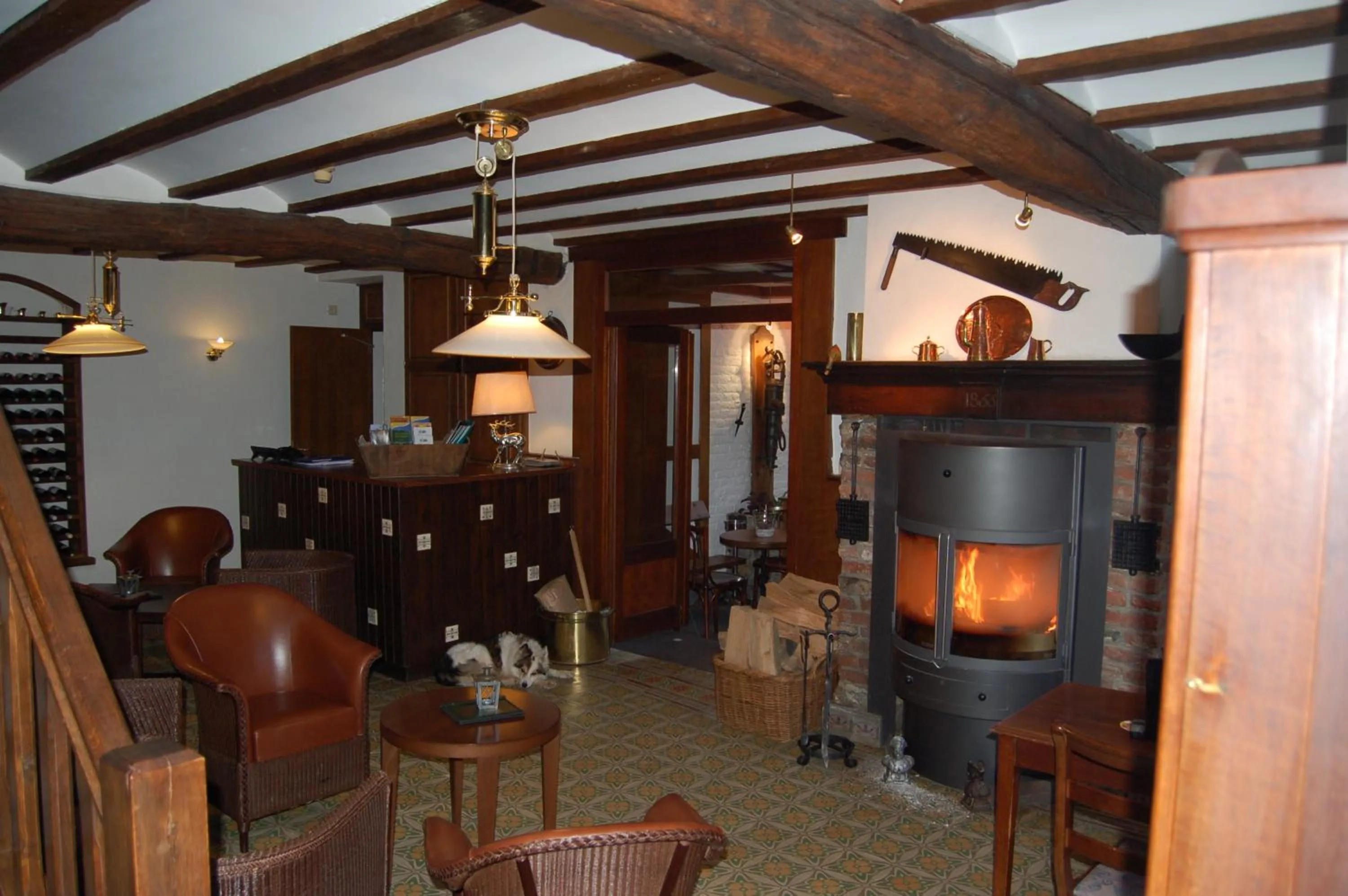 Lounge or bar in Hôtel/Restaurant à la Ferme