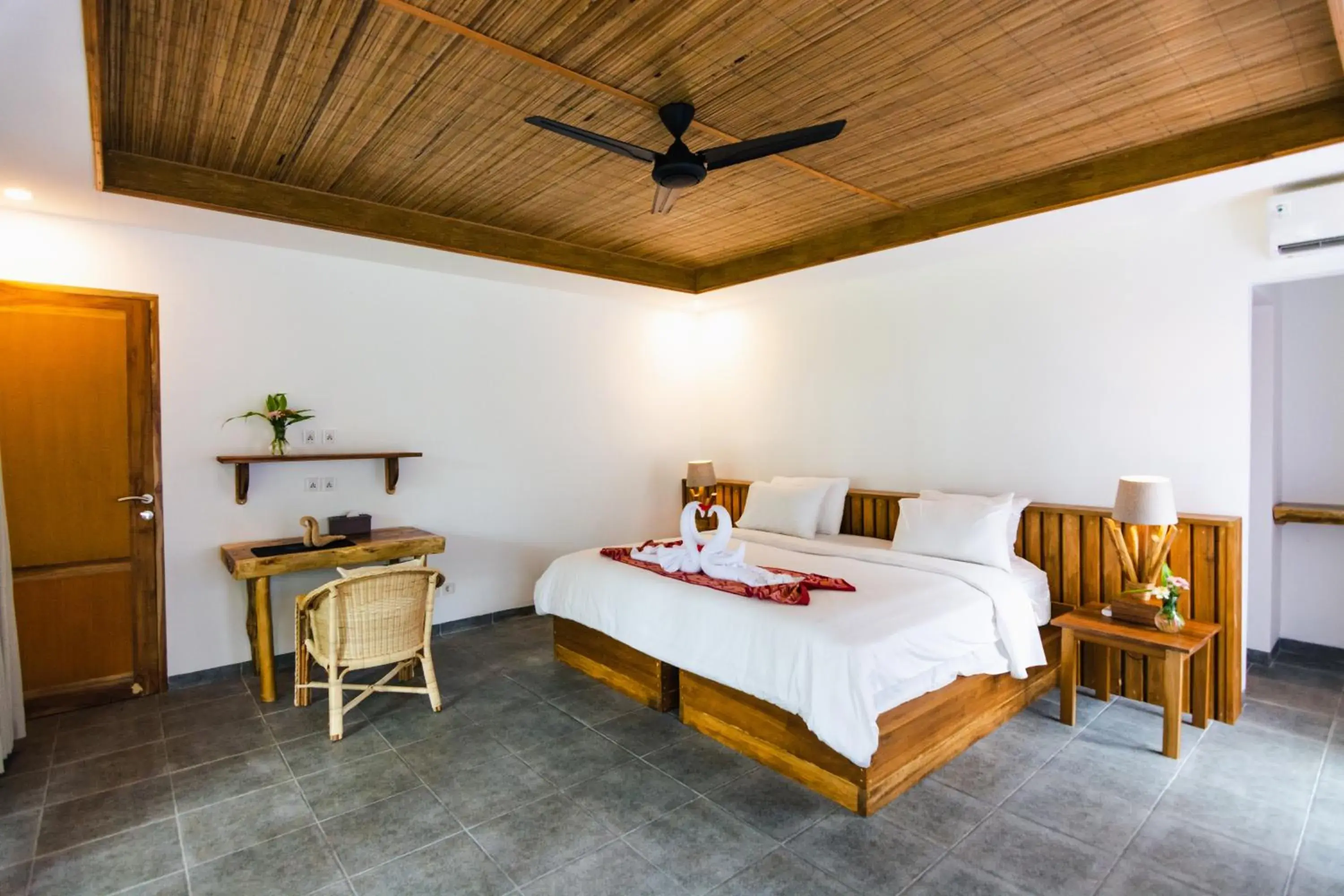 Bed in Murex Dive Resort Bed in Murex Dive Resort