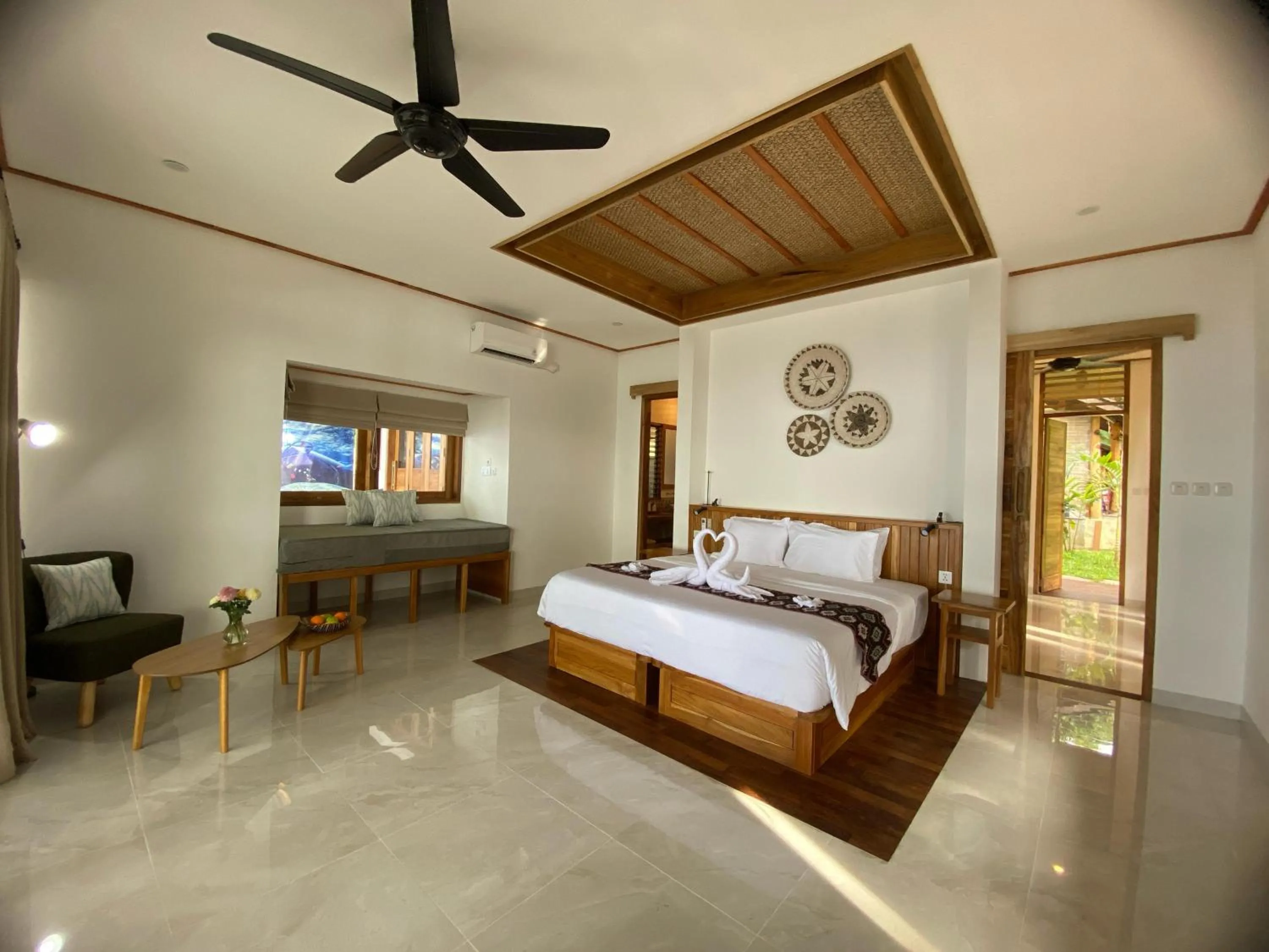 Bed in Murex Dive Resort