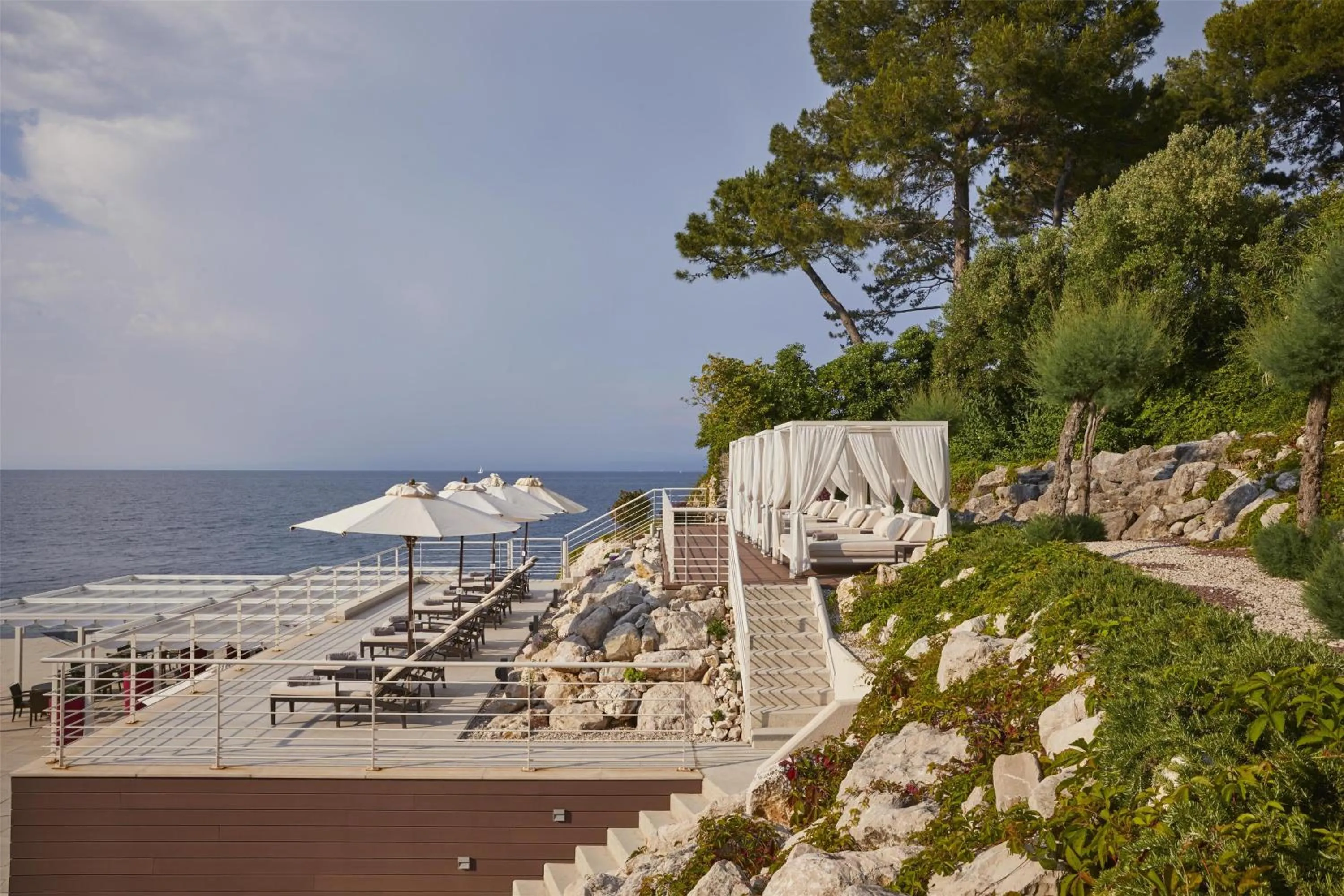 Beach in Kempinski Hotel Adriatic Istria Croatia