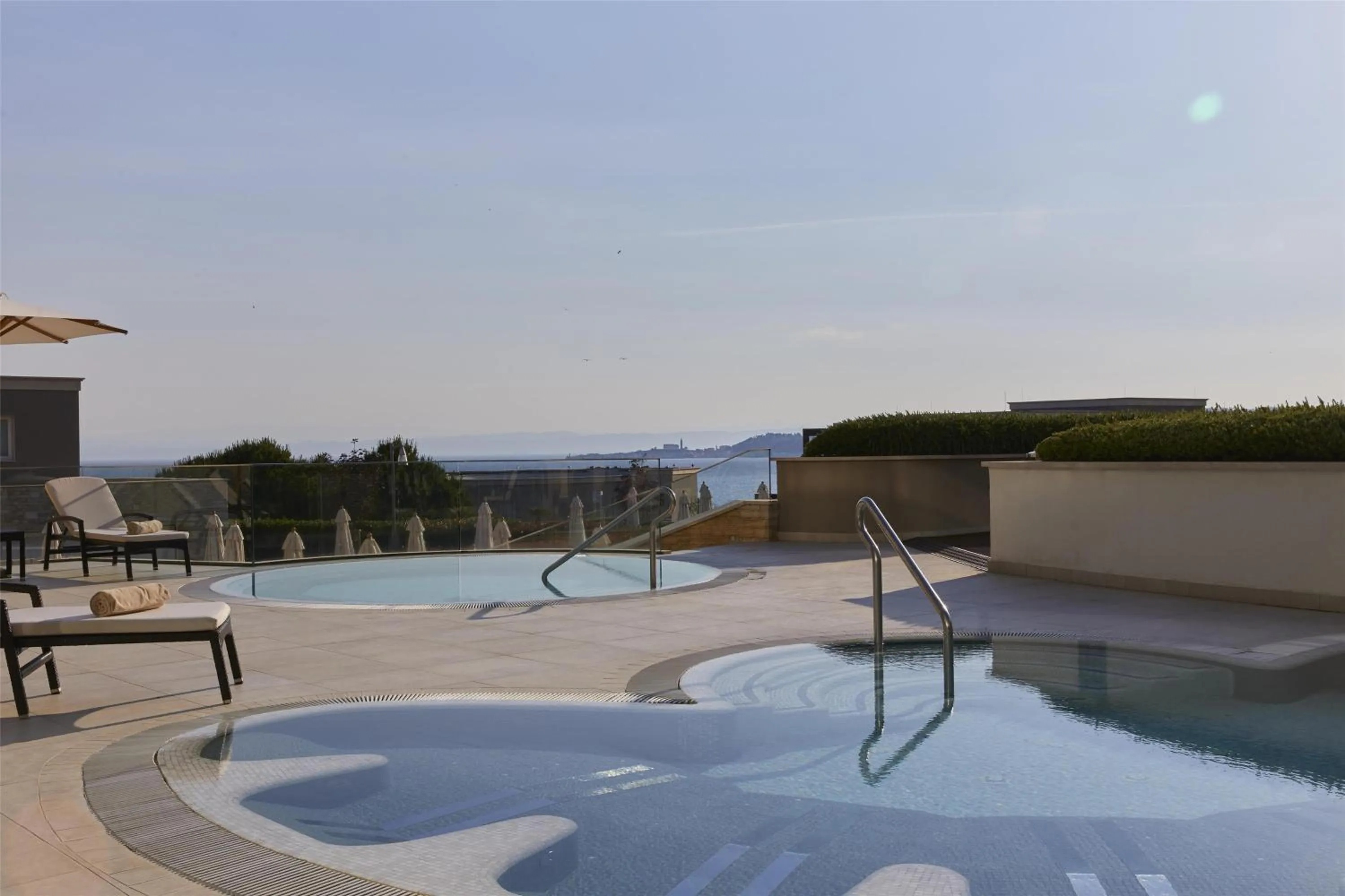 Pool view in Kempinski Hotel Adriatic Istria Croatia