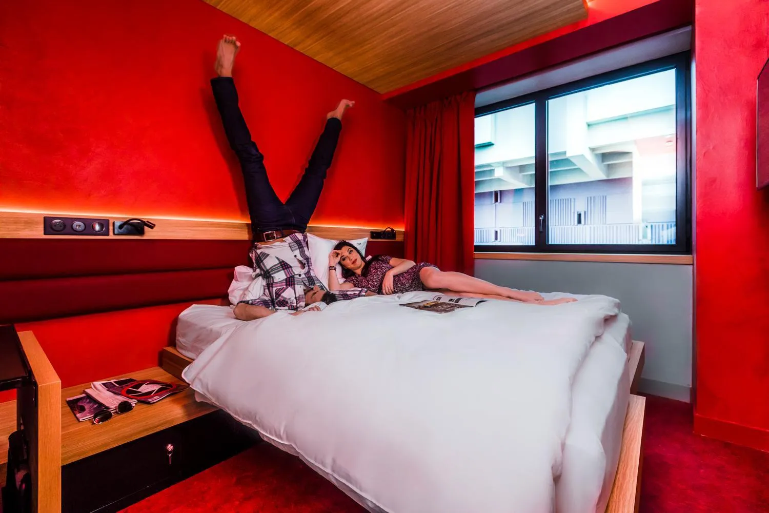 Property building, Bed in YOOMA Urban Lodge Tour Eiffel