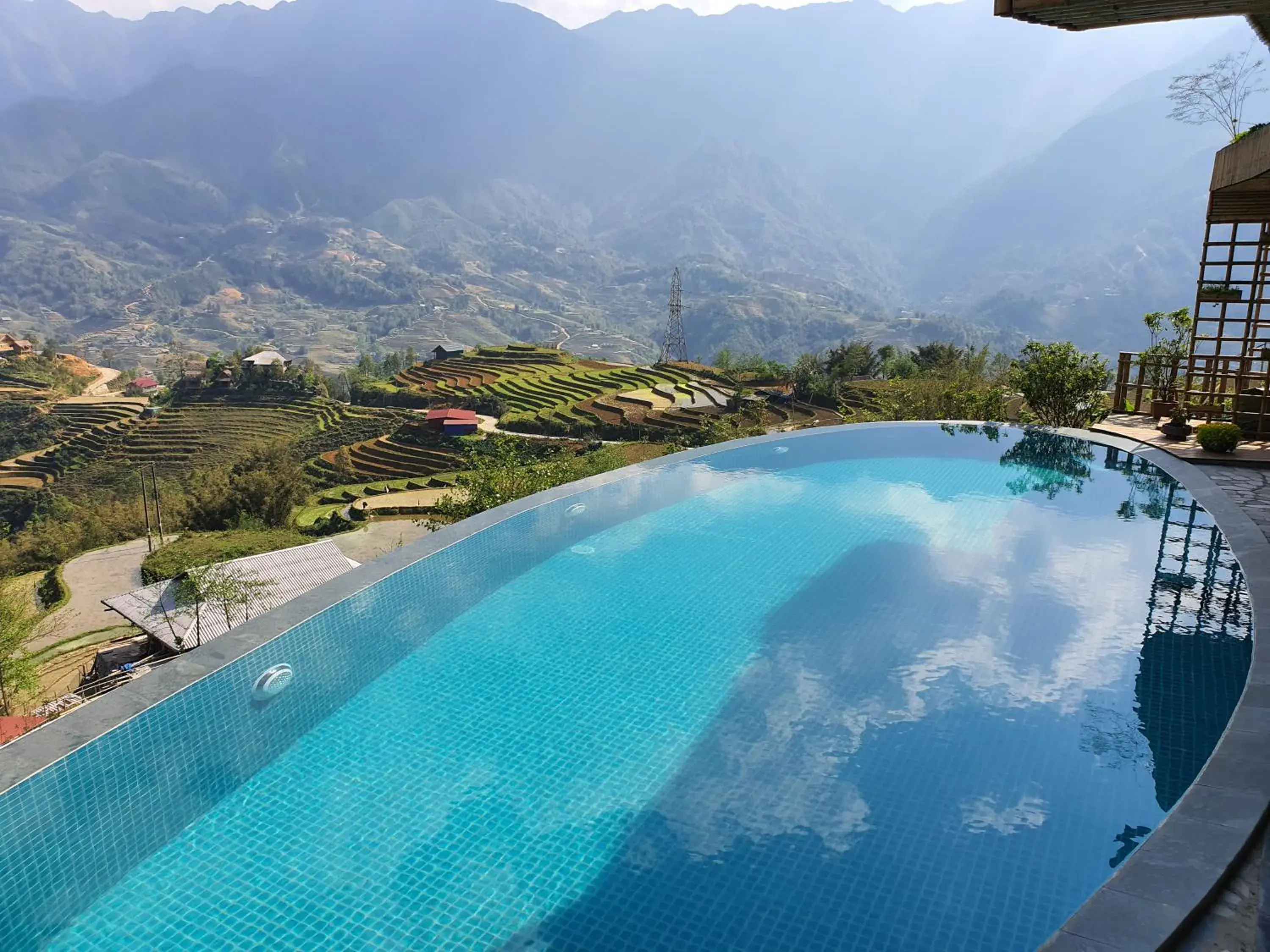 Swimming pool in Sapa Clay House - Mountain Retreat Swimming pool in Sapa Clay House - Mountain Retreat