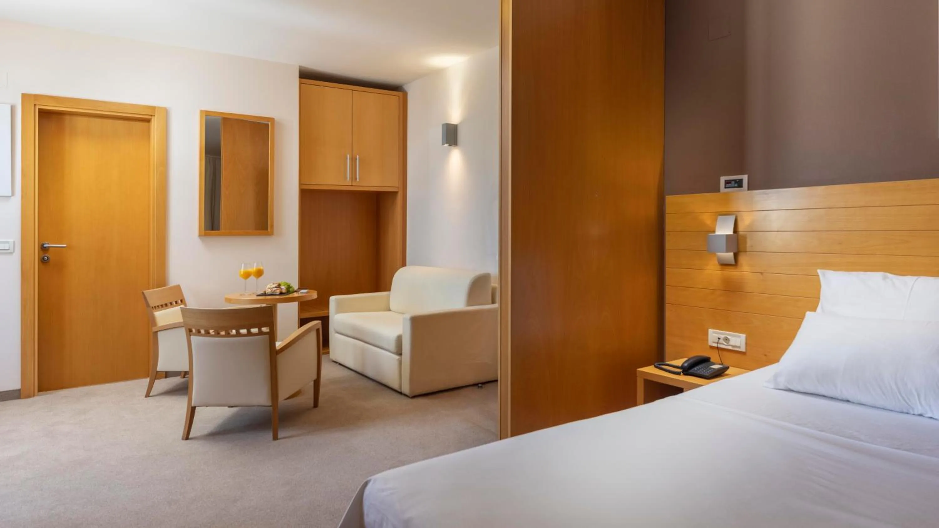 Bed in Family Hotel La Luna - All inclusive