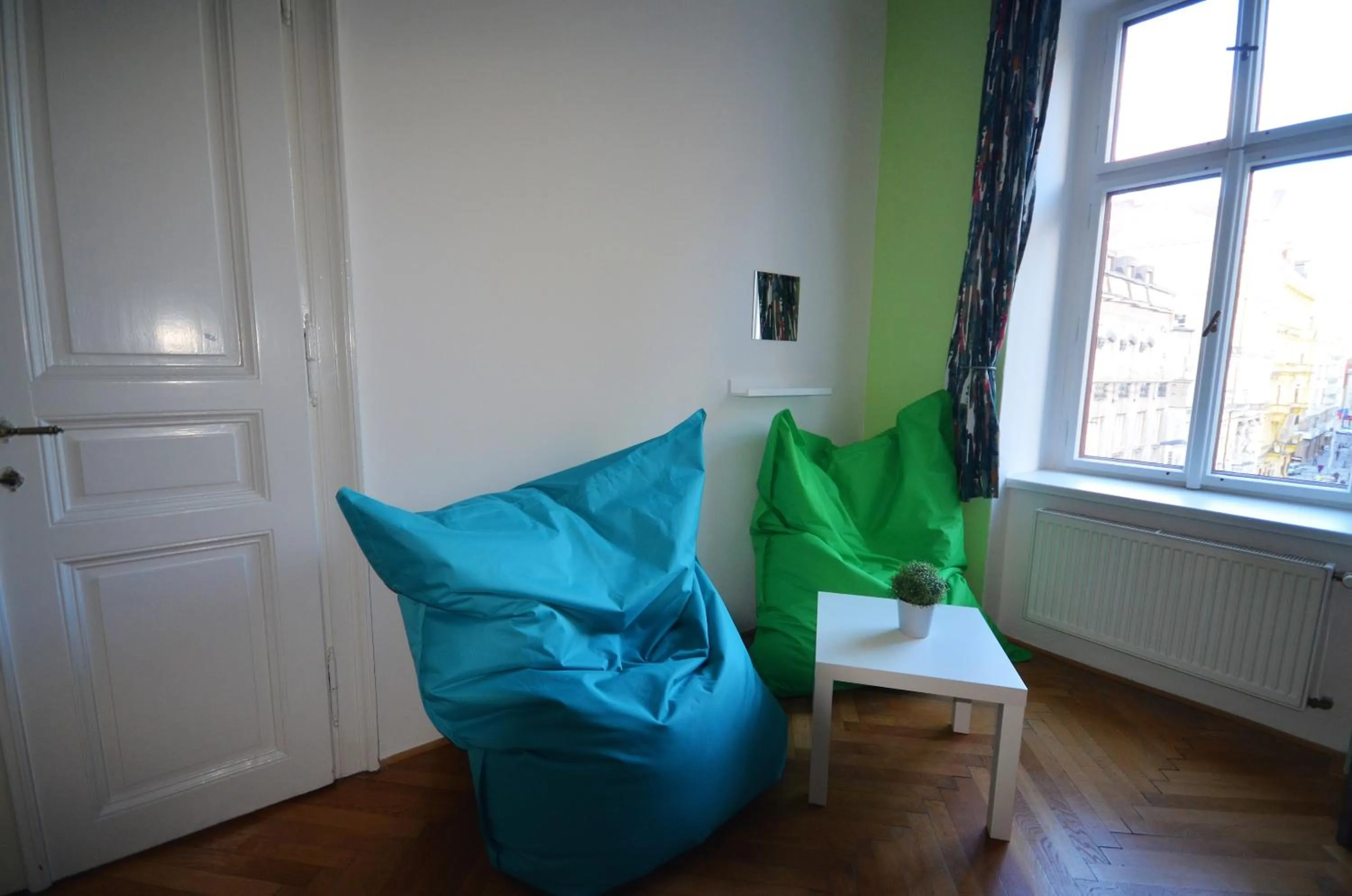 Seating area in Travel&Joy backpackers