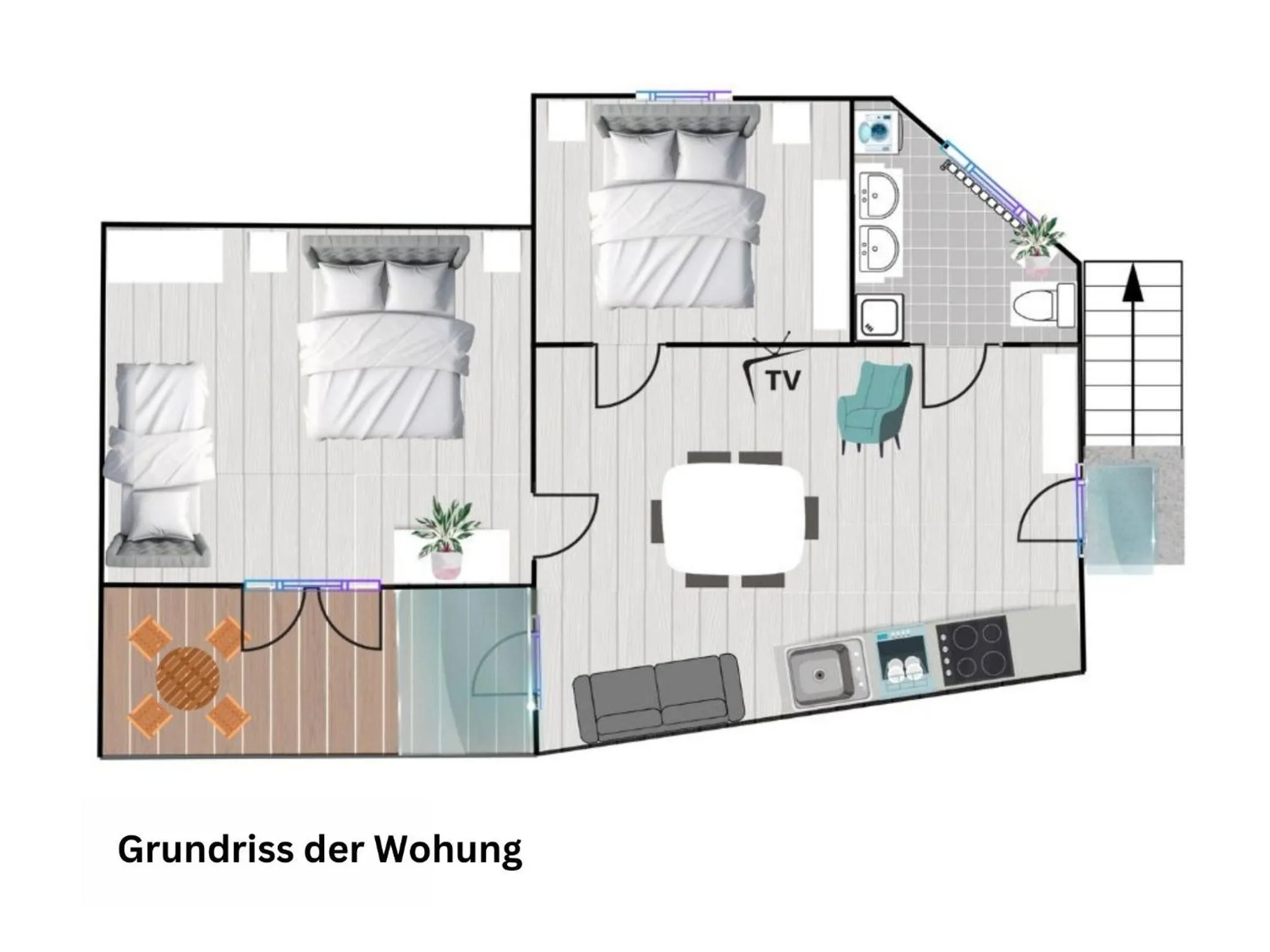 Floor plan in Apartments Viola Altenmarkt