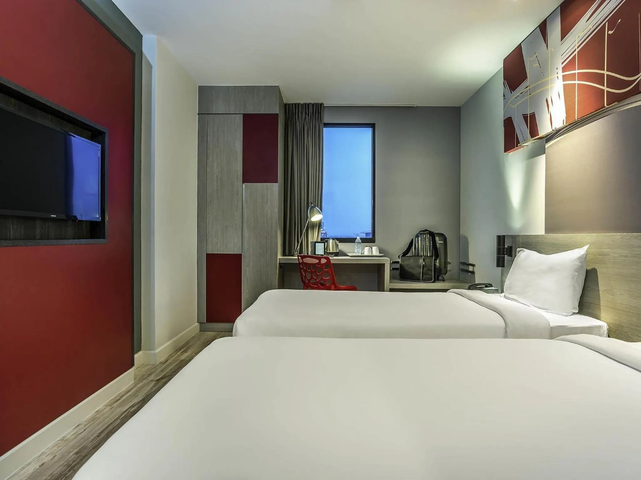 Bedroom, Bed in ibis Bangkok IMPACT