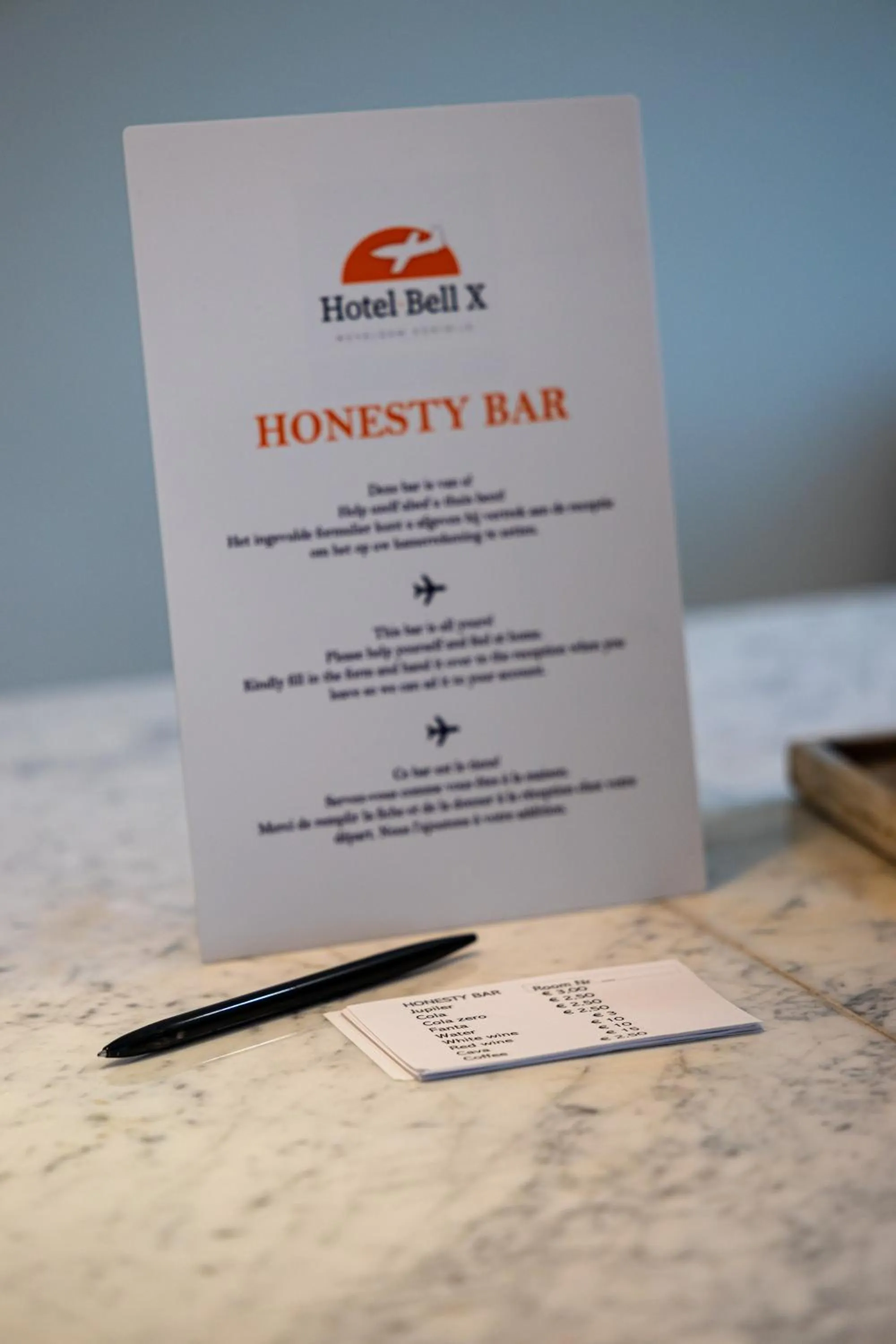 minibar in Hotel Bell-X Kortrijk-Wevelgem