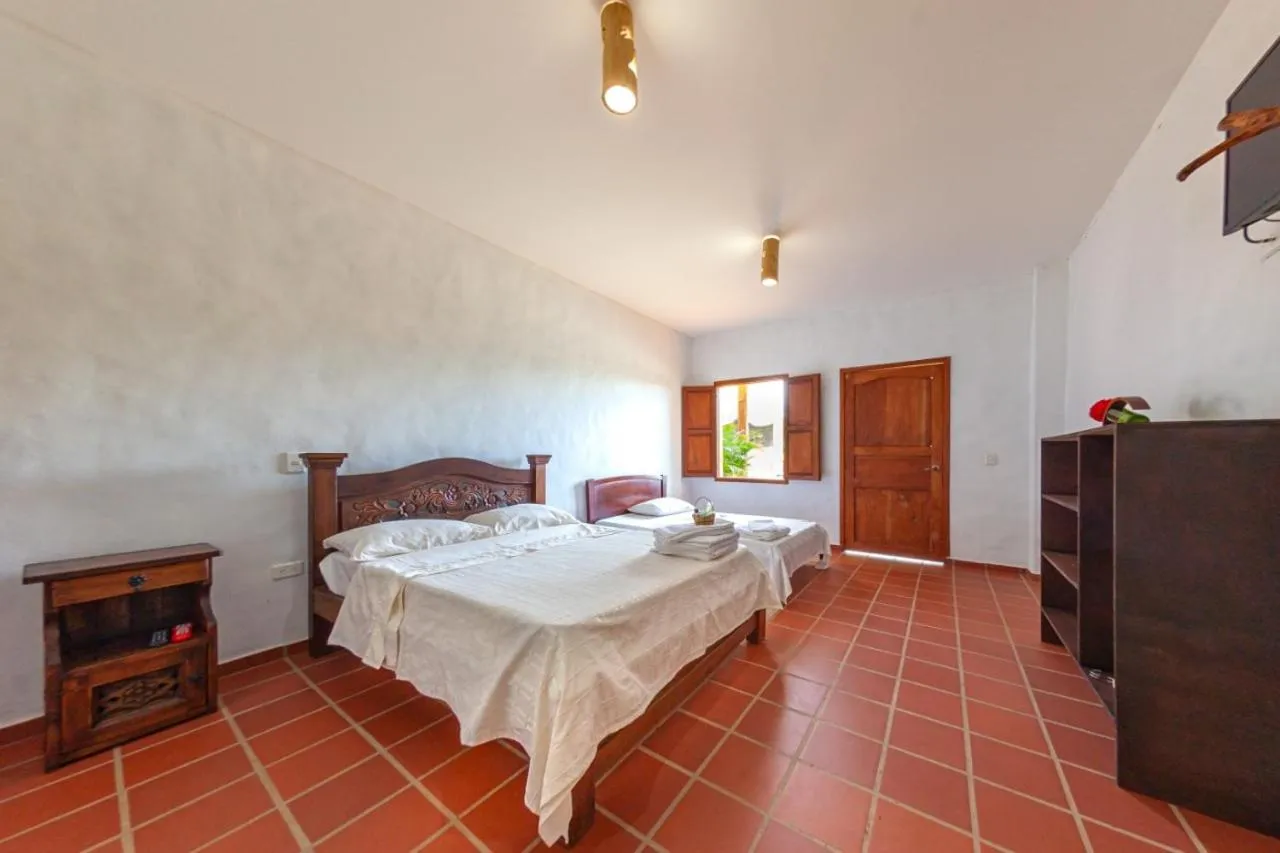 Bed in Casa de Teja Barichara