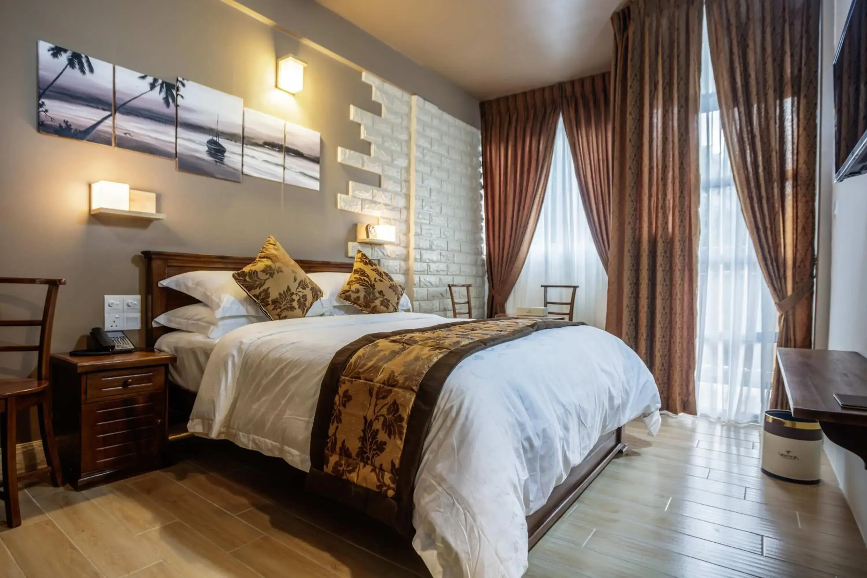 Garden view, Bed in The Vinorva Maldives Garden view, Bed in The Vinorva Maldives