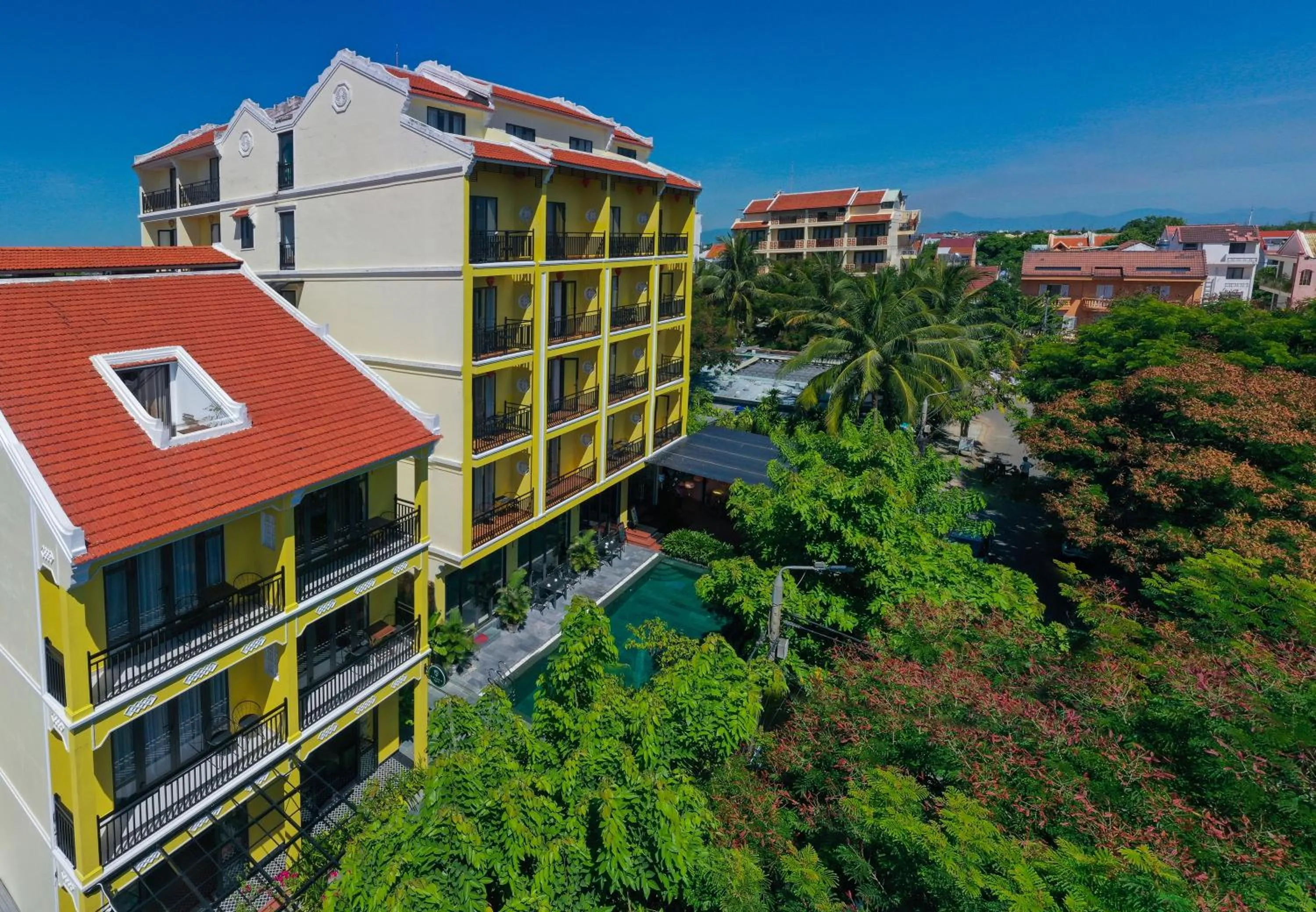 Property building in Hoi An Rose Garden Hotel