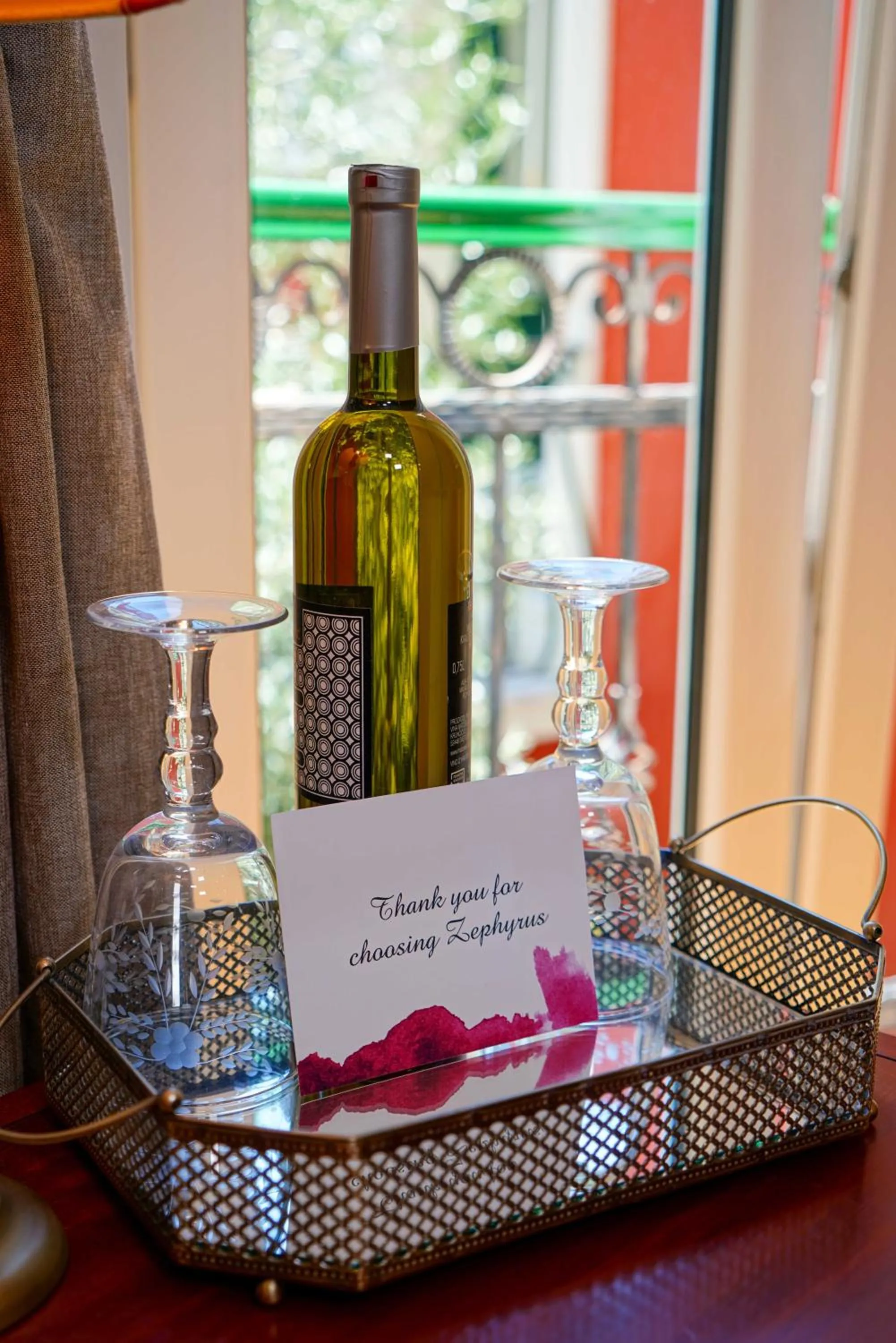 Decorative detail in Boutique Guest Accommodation Zephyrus