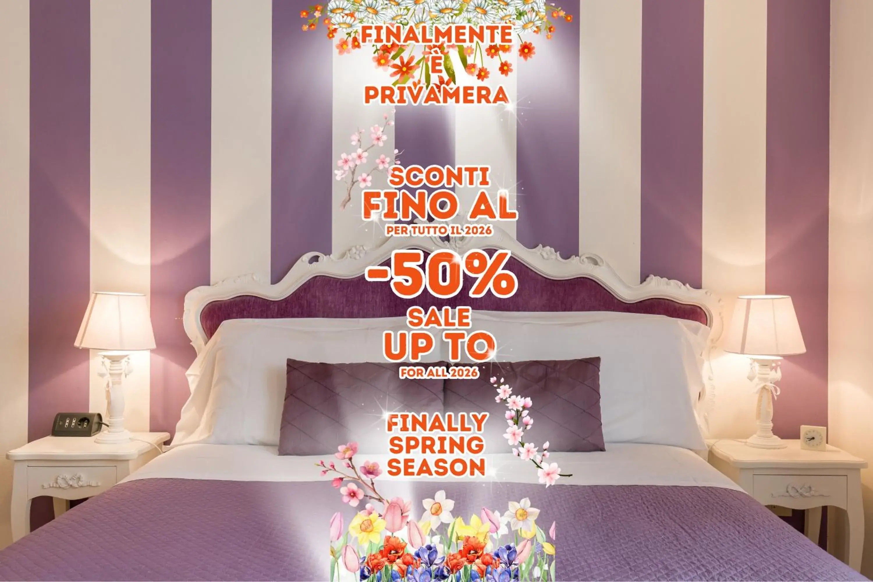 Bed in Giardino Giusti House & Court Bed in Giardino Giusti House & Court