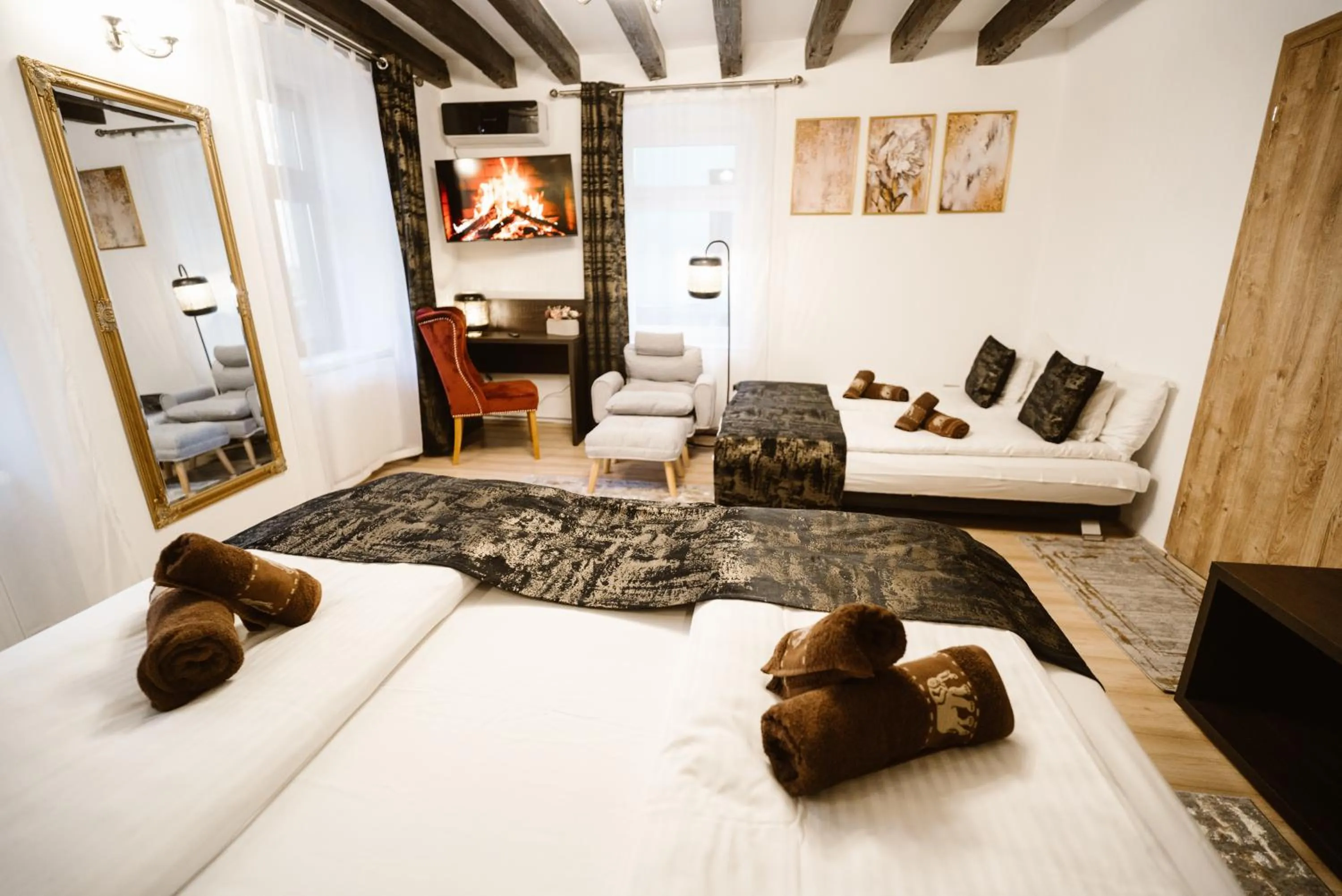 Bed in Hermannstadt House