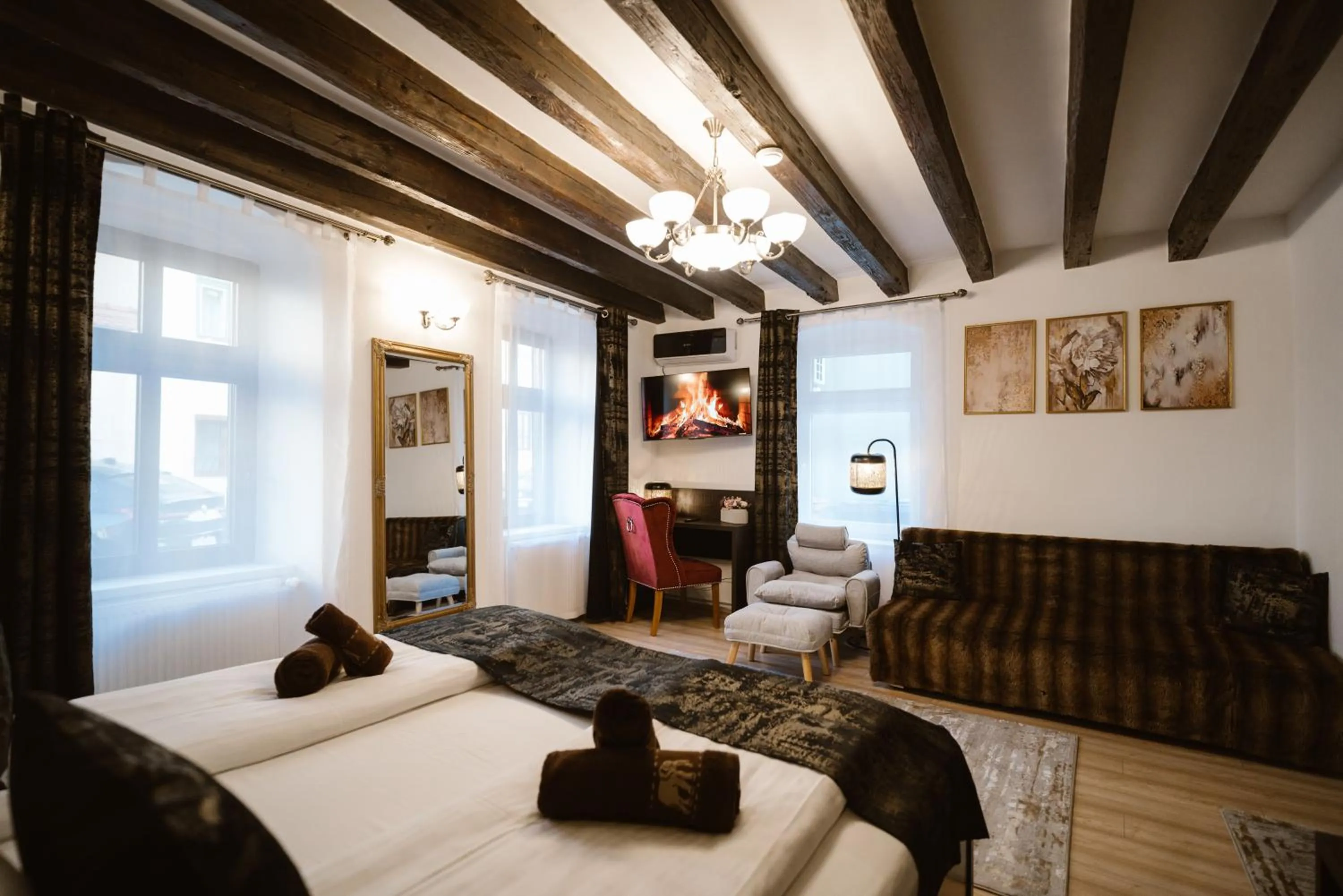 Bed in Hermannstadt House