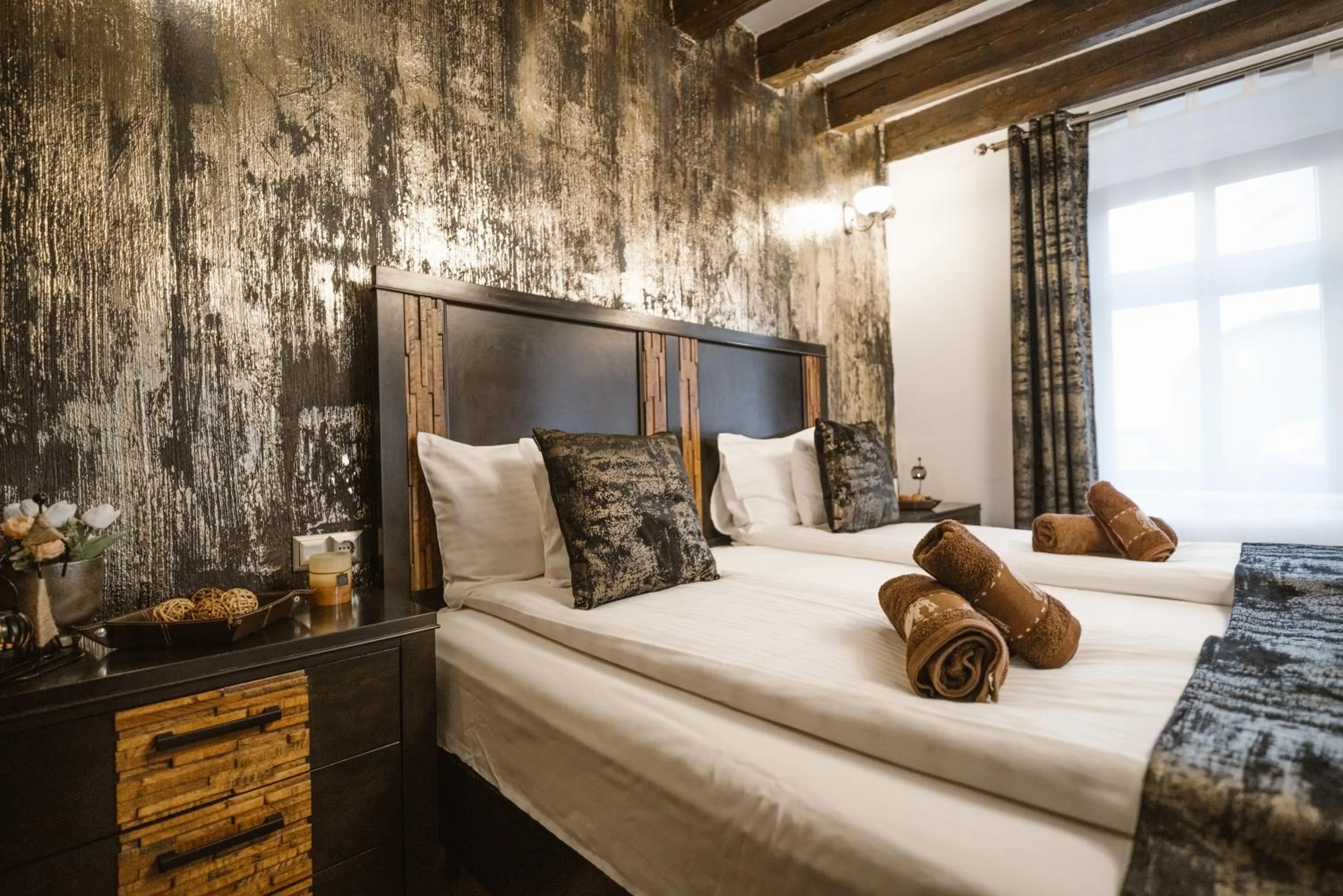 Bedroom, Bed in Hermannstadt House