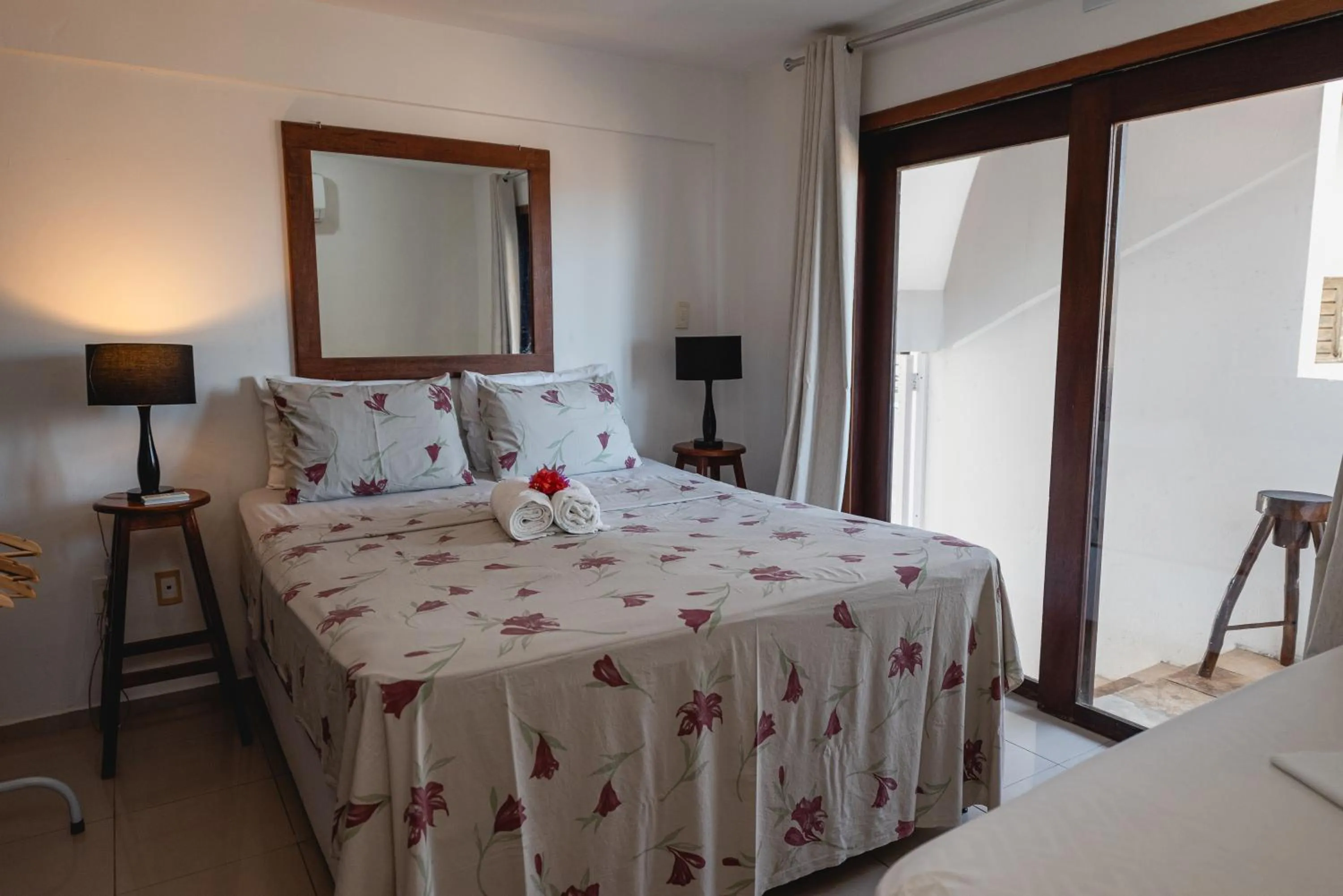 Bed in Apartamentos Natal Ponta Negra Vista Espetacular para o Mar