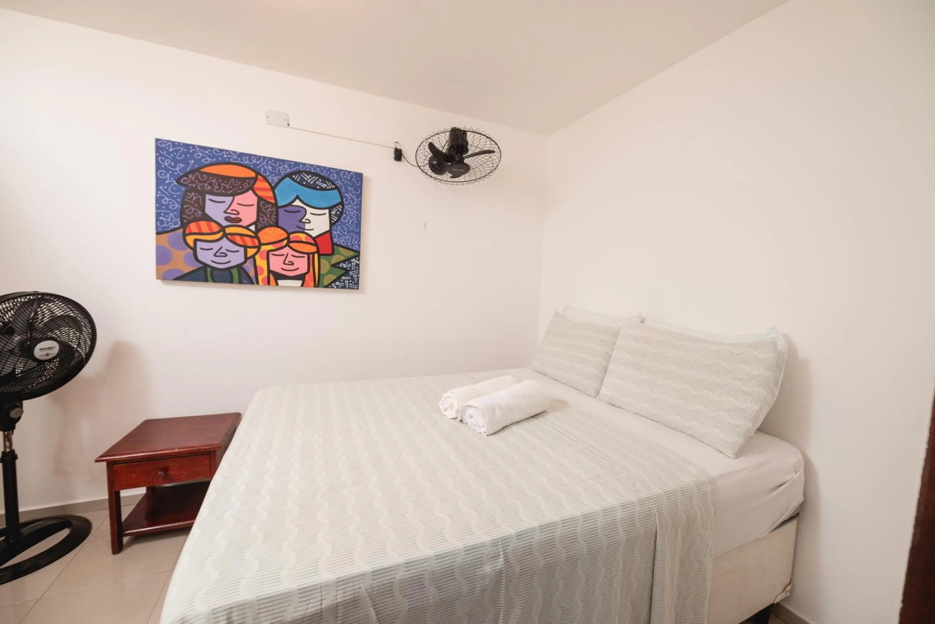 Bed in Apartamentos Natal Ponta Negra Vista Espetacular para o Mar