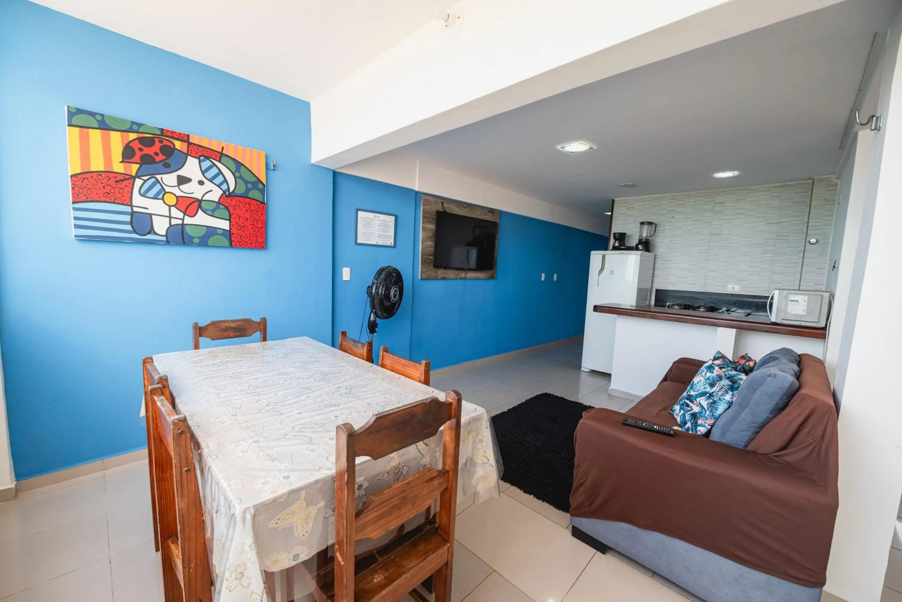 Kitchen or kitchenette in Apartamentos Natal Ponta Negra Vista Espetacular para o Mar